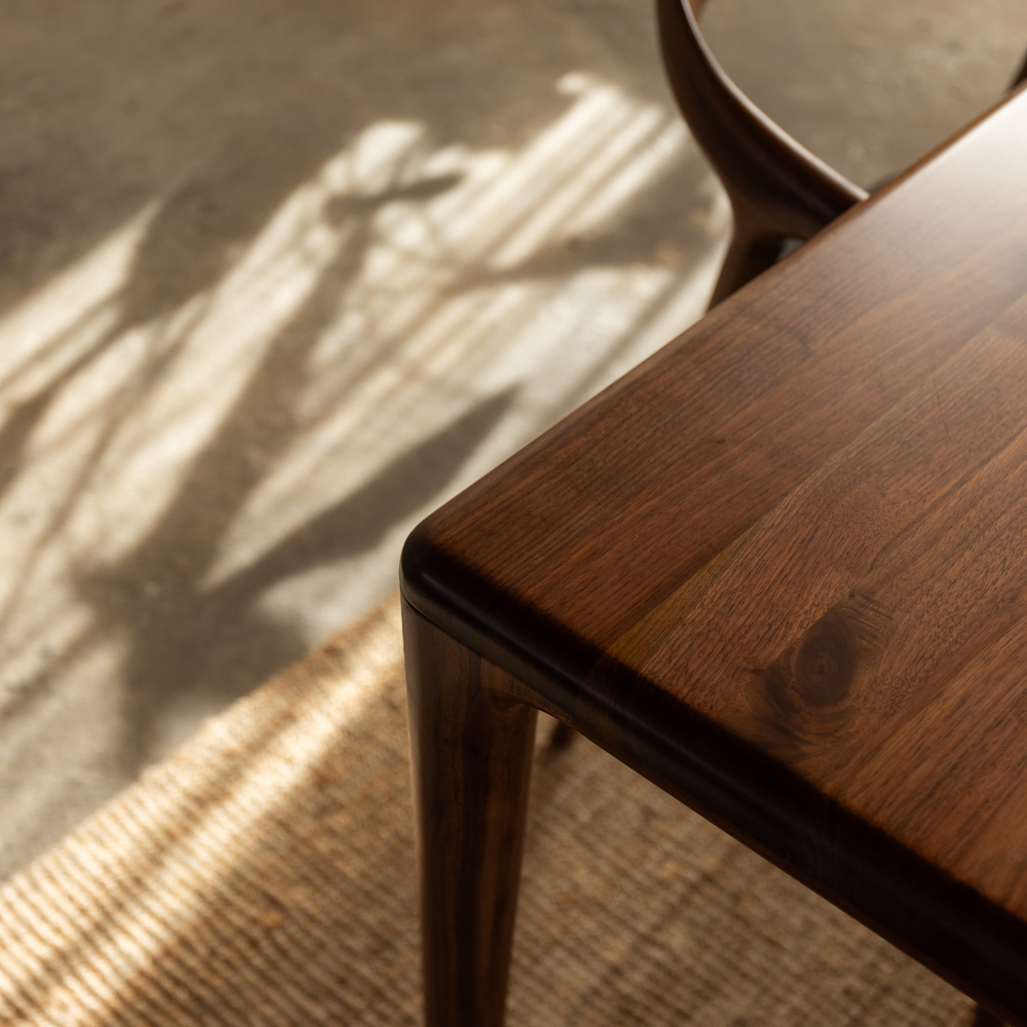 Houten rechthoekige eettafel - Mizo