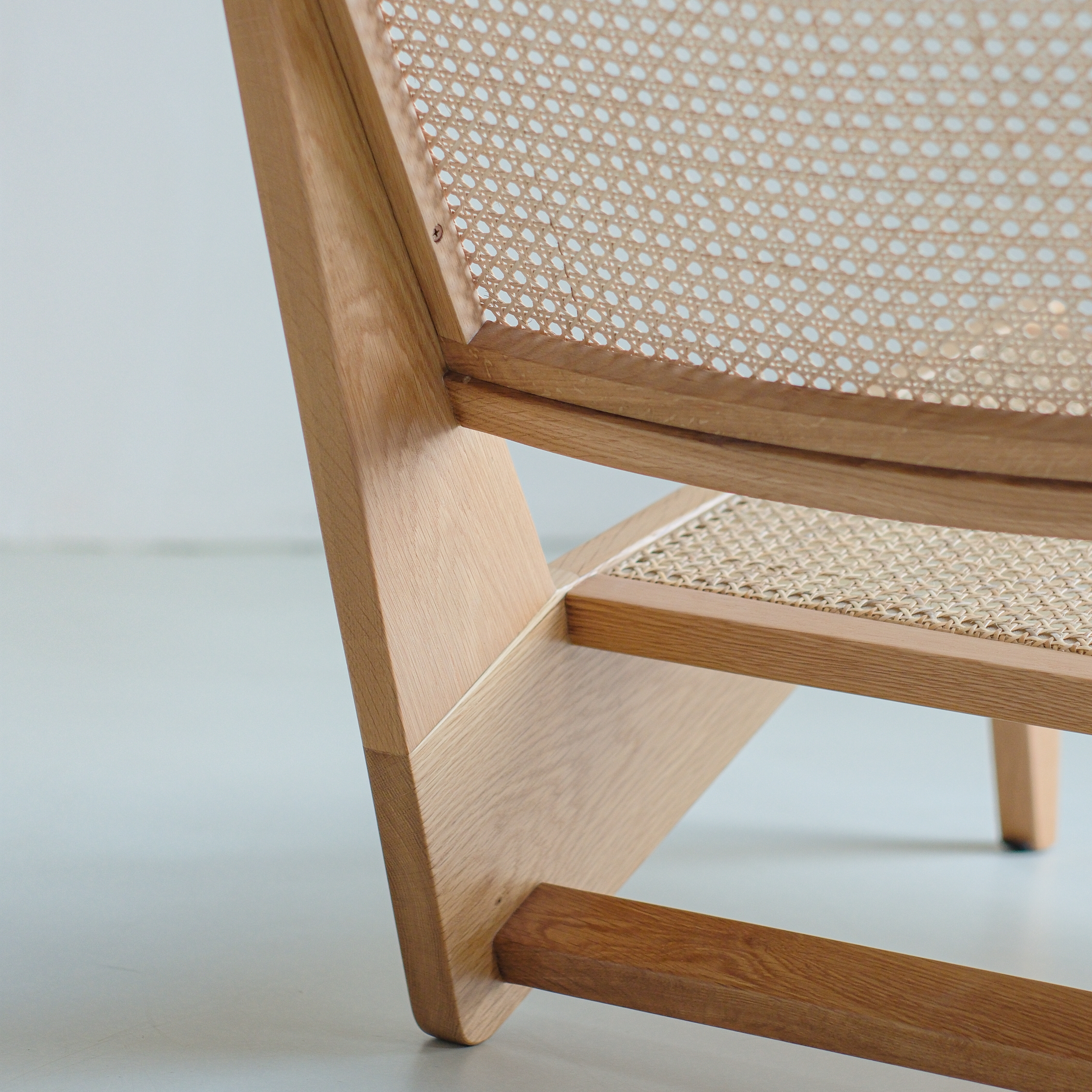 Kangaroo loungestoel - Licht eiken