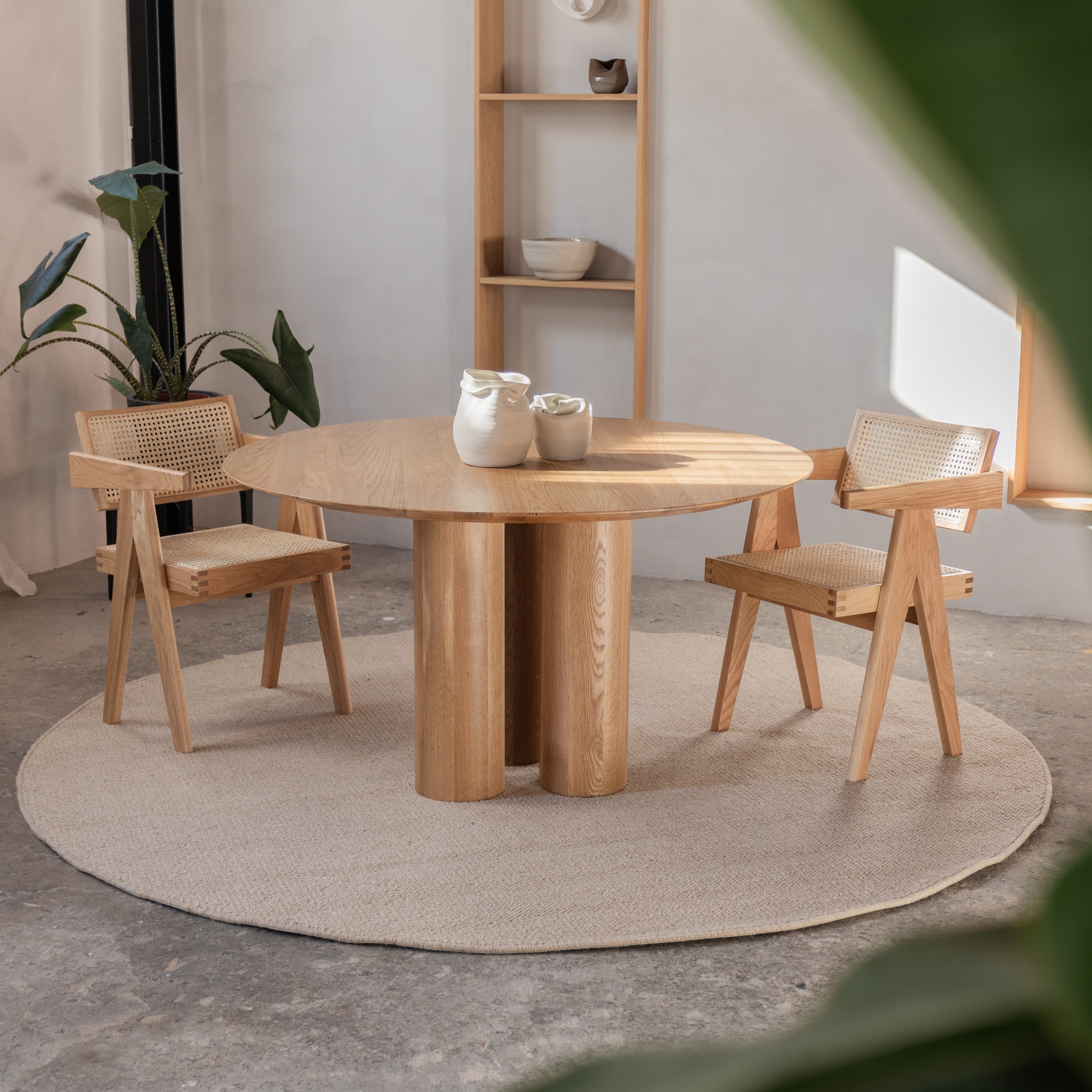 Ronde houten eettafel - Kozu