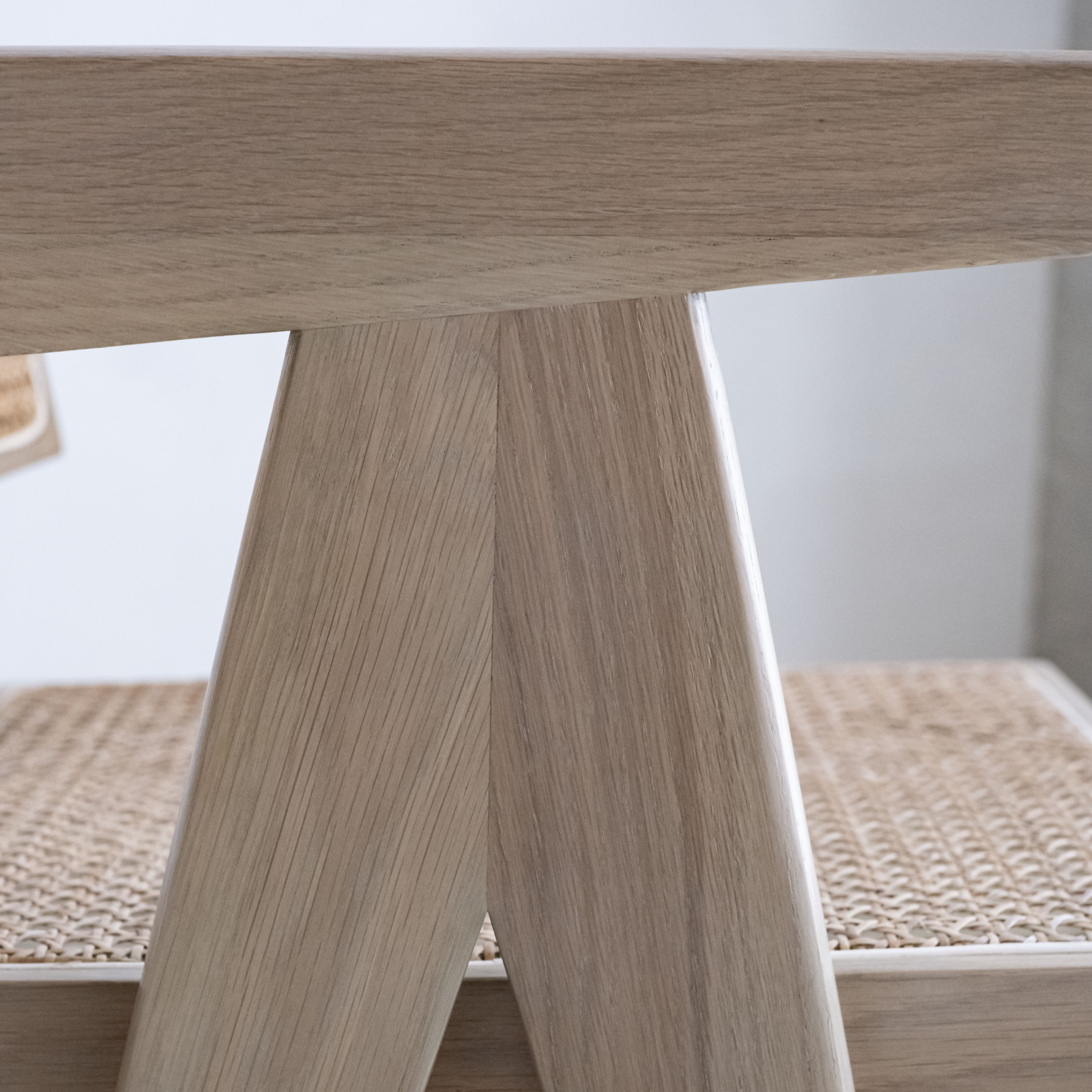 Rotan eetkamerstoel Pierre - Naturel eiken