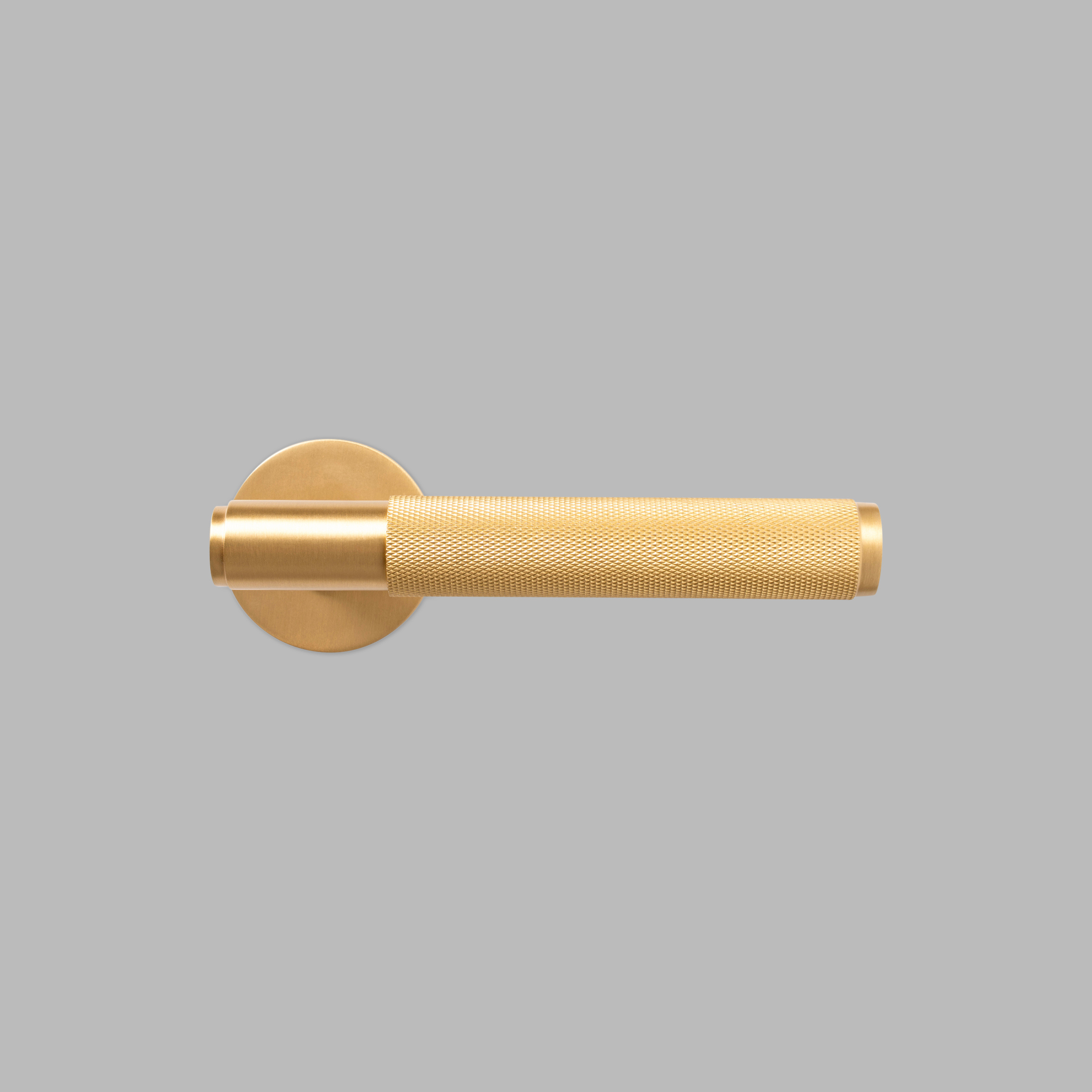 Gold Brass door handle set with lock