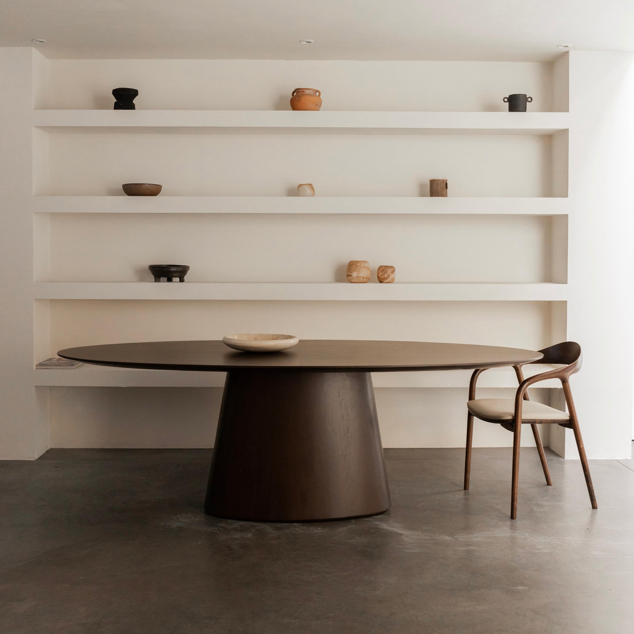 Houten ovale eettafel - Oqone