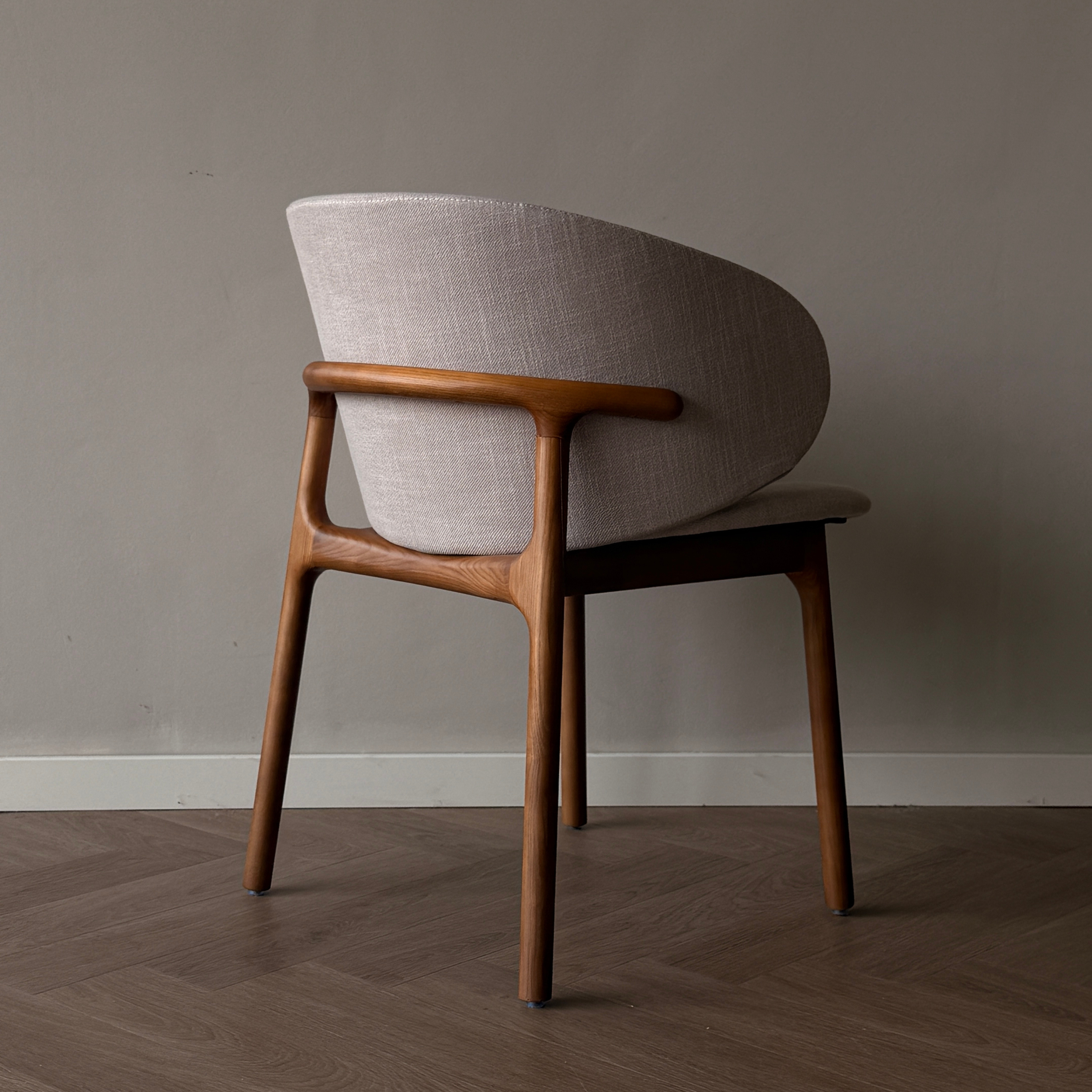 Ella Upholstered Dining Chair - Walnut