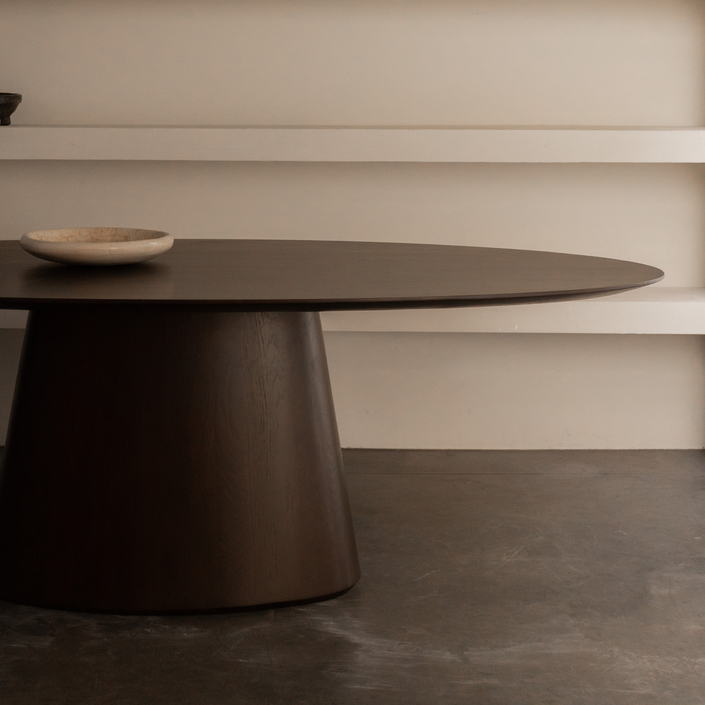 Houten ovale eettafel - Oqone