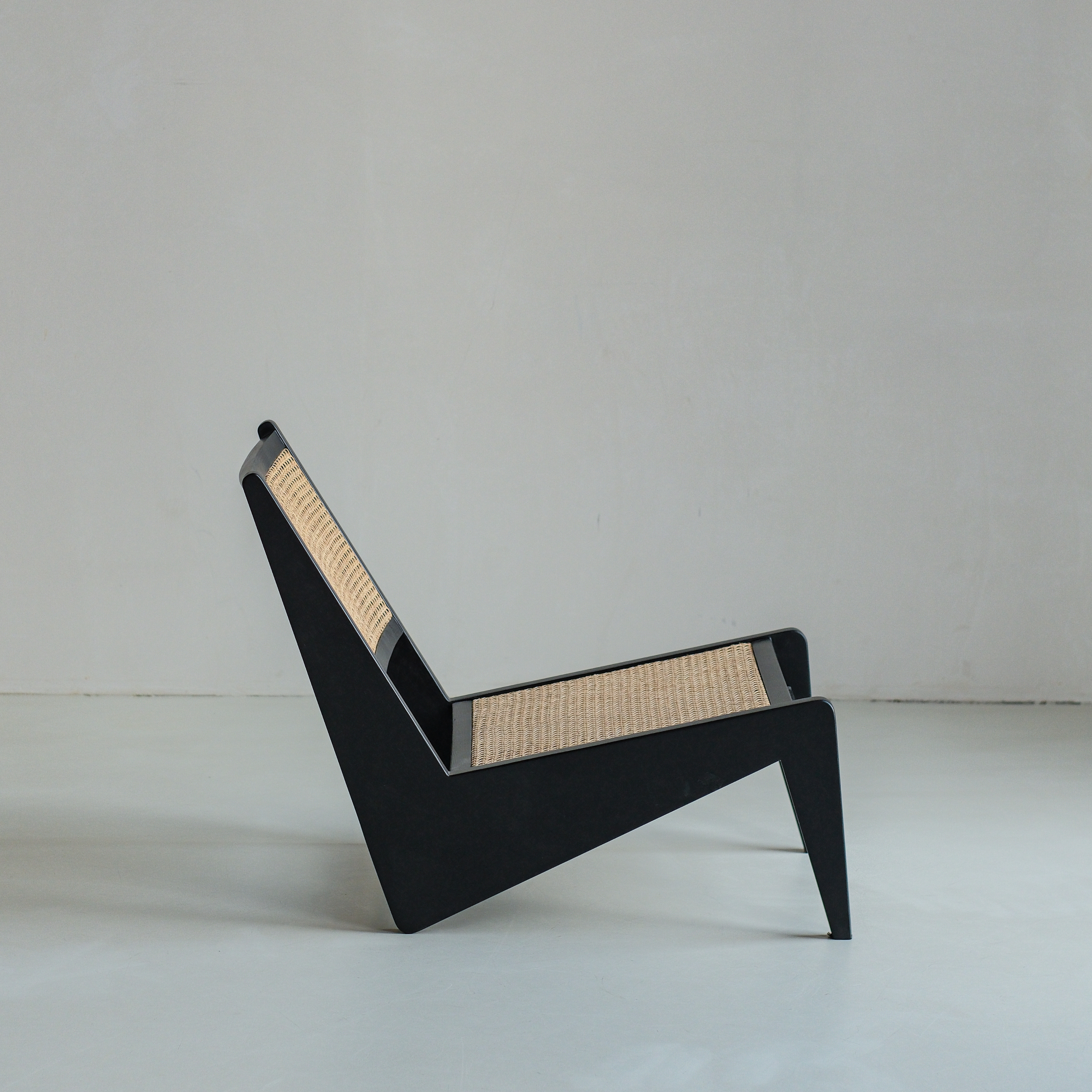 Kangaroo loungestoel - Zwart eiken