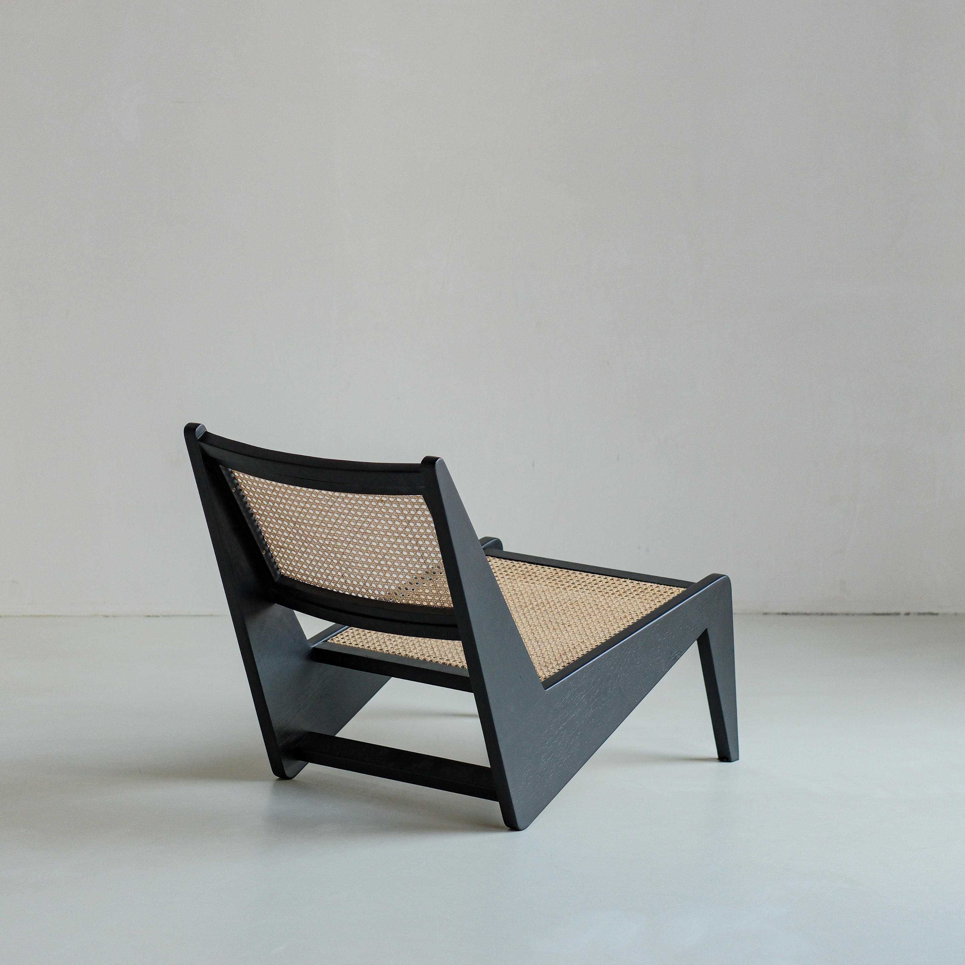 Kangaroo loungestoel - Zwart eiken