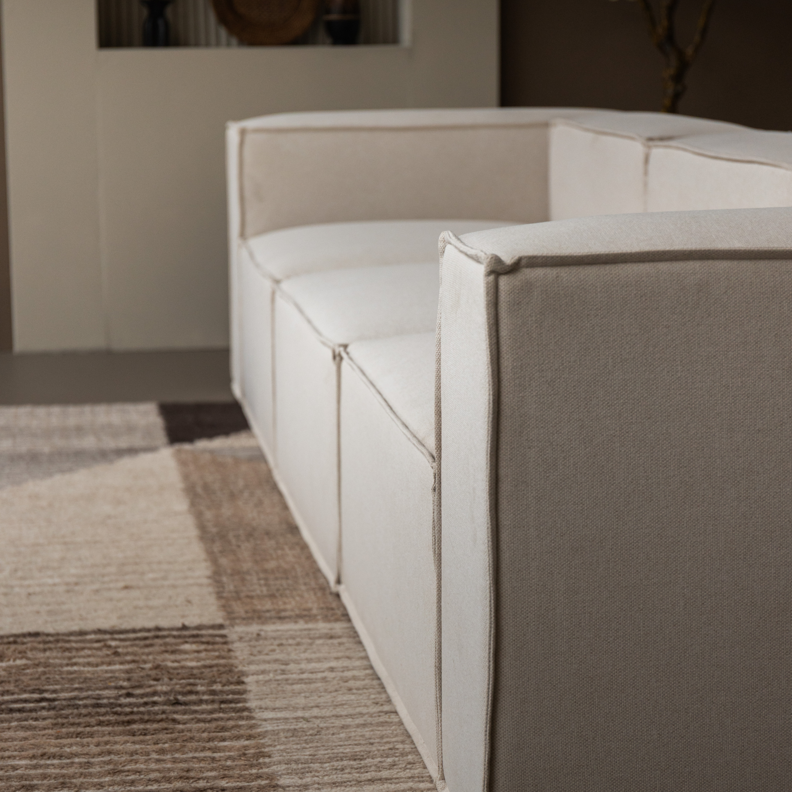 Loungebank Clay M - 3 modules diepte 120cm