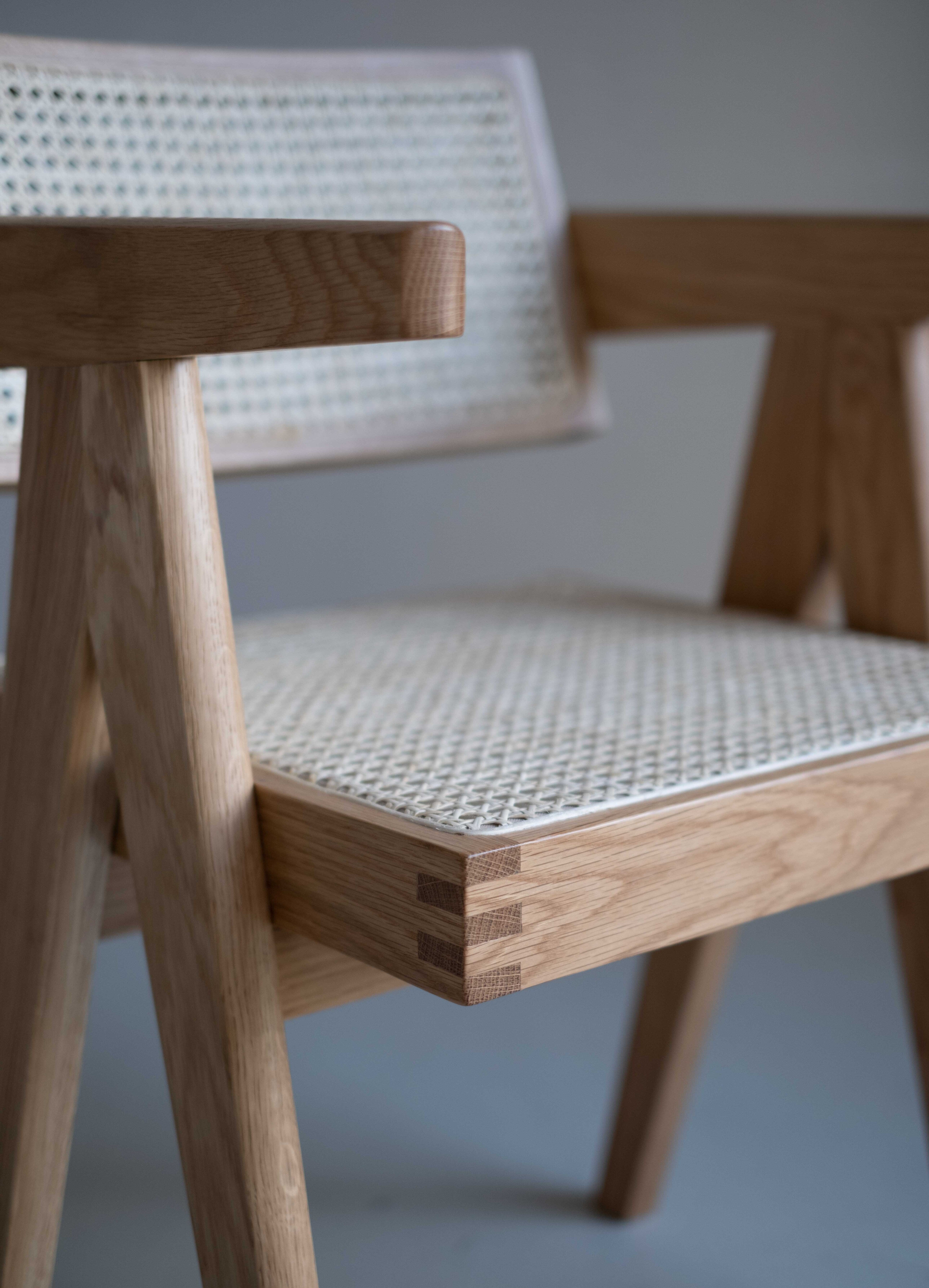 Rotan eetkamerstoel Pierre - Licht eiken