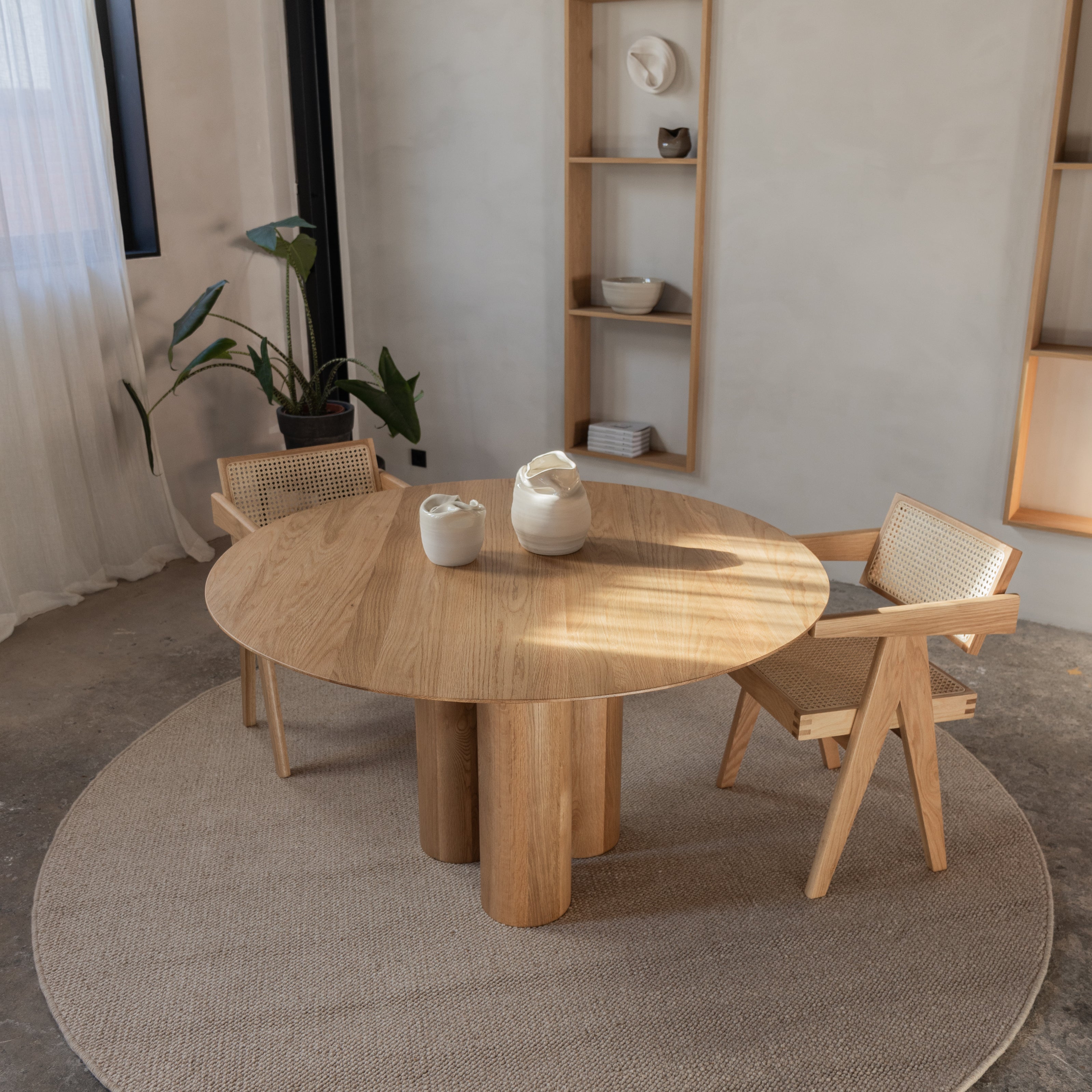 Ronde houten eettafel - Kozu