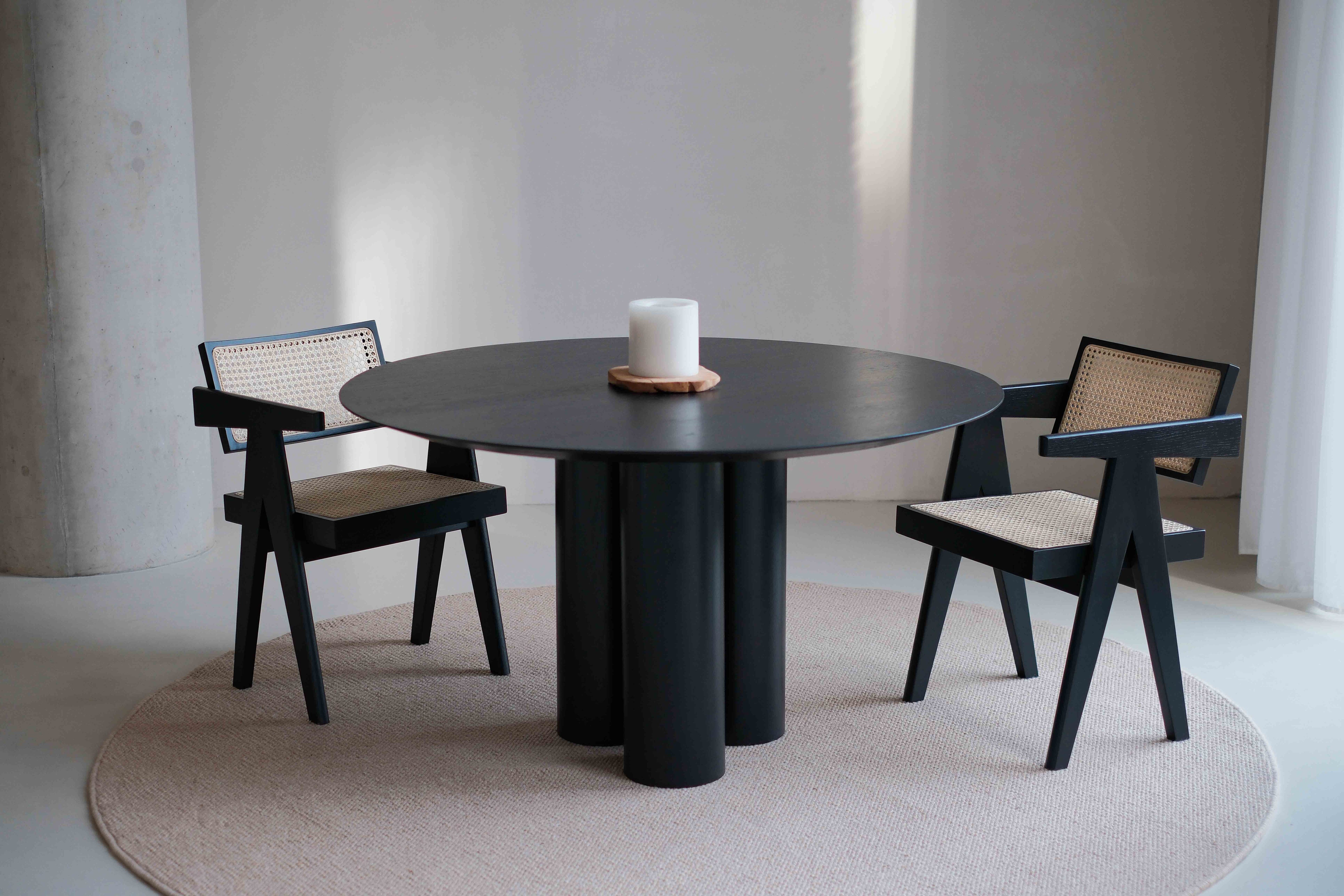Ronde houten eettafel - Kozu