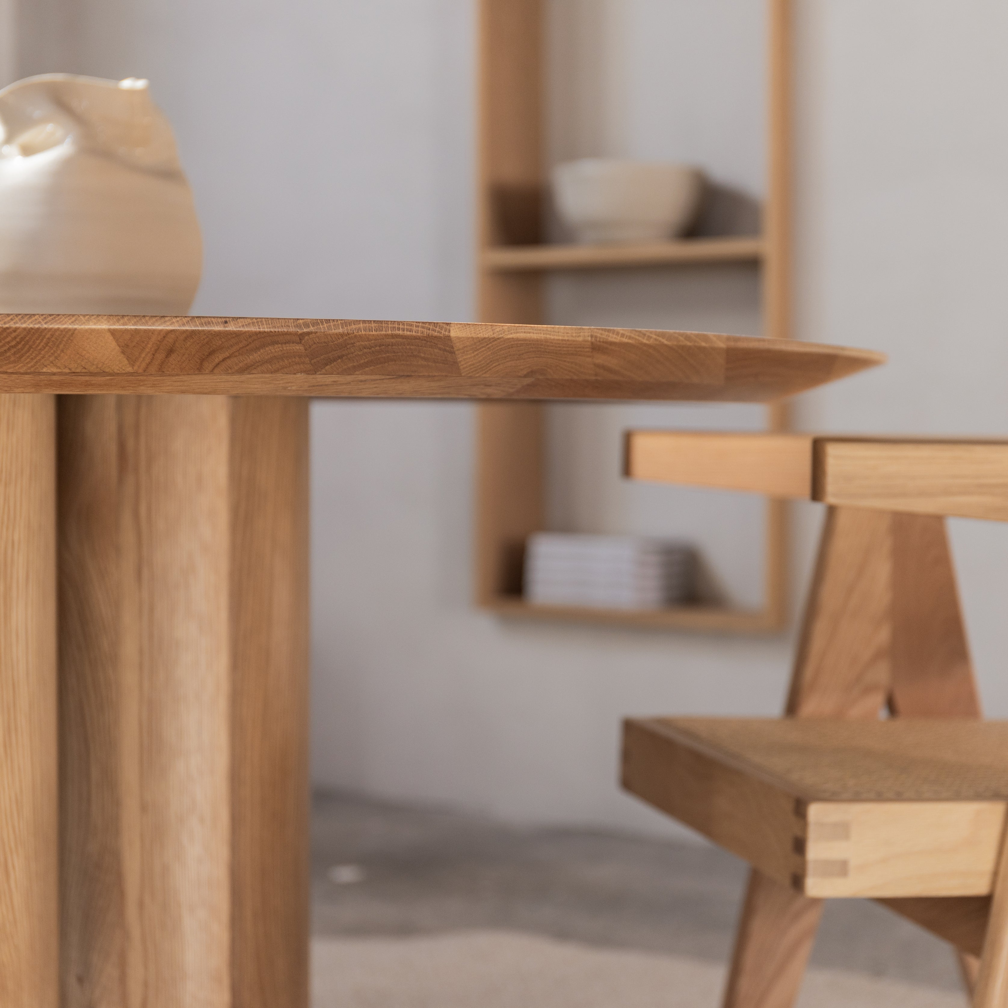 Ronde houten eettafel - Kozu