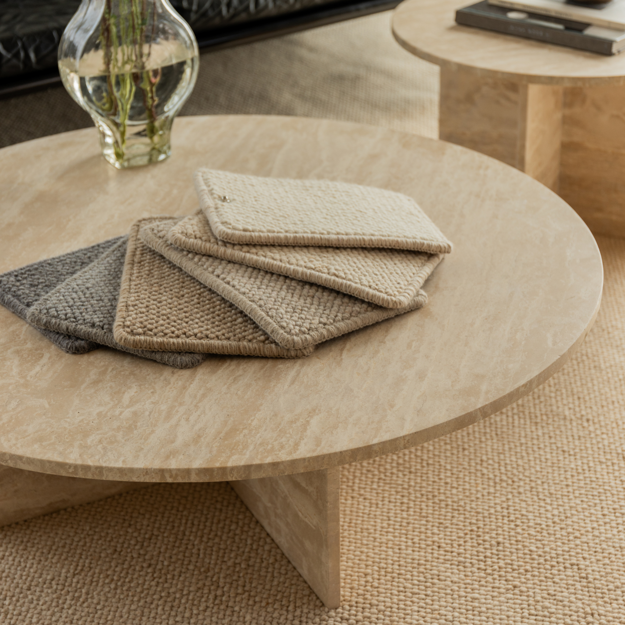 Vloerkleed rechthoekig - Ivoor kleur - 100% wol