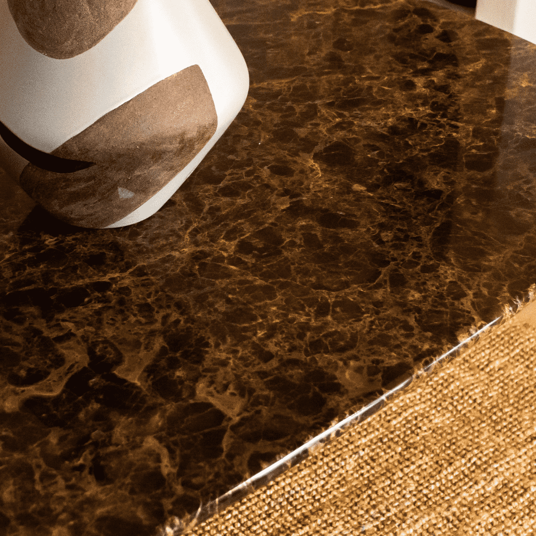 Rechthoekige eettafel - Marmer (Criss-cross)