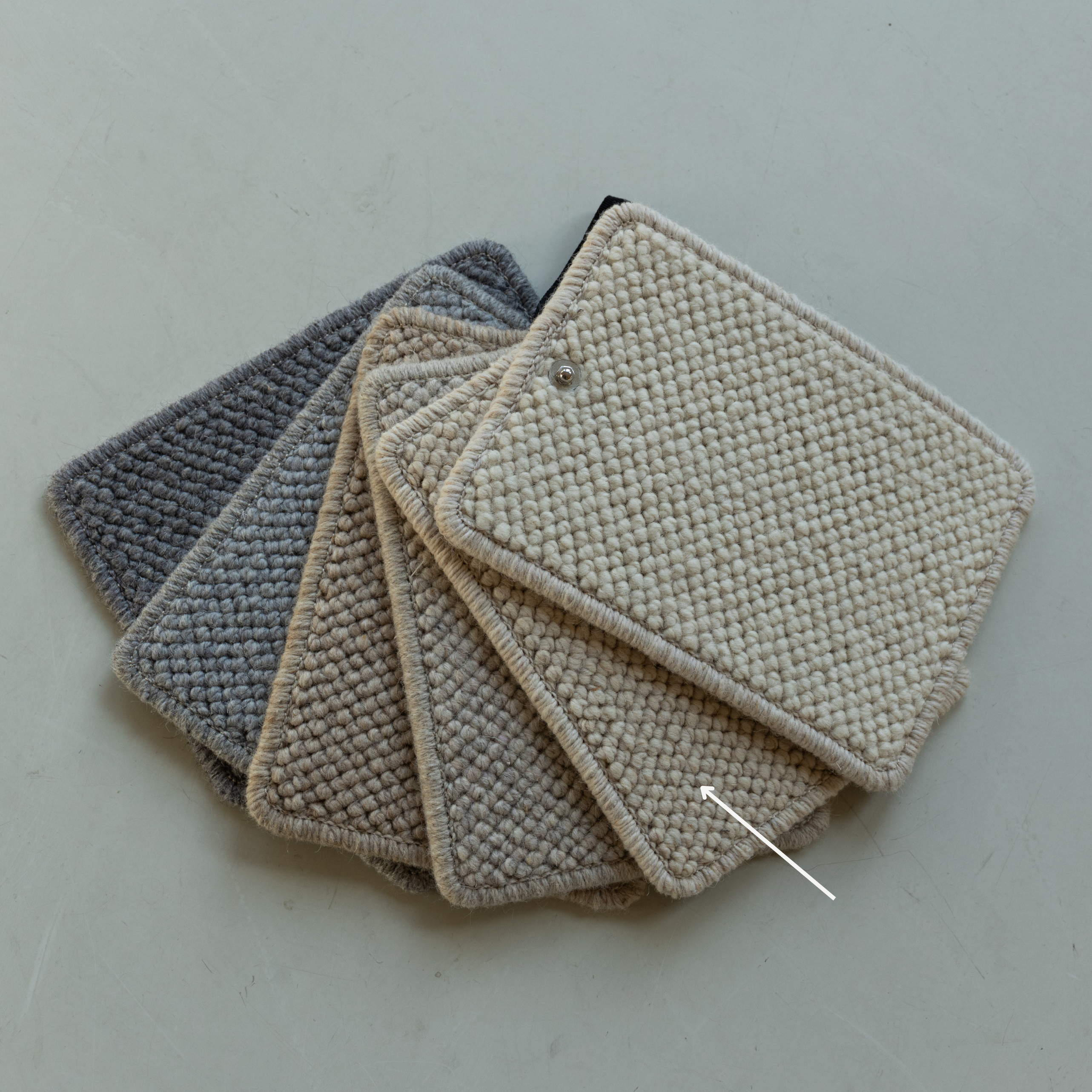 Vloerkleed rechthoekig - Ivoor kleur - 100% wol