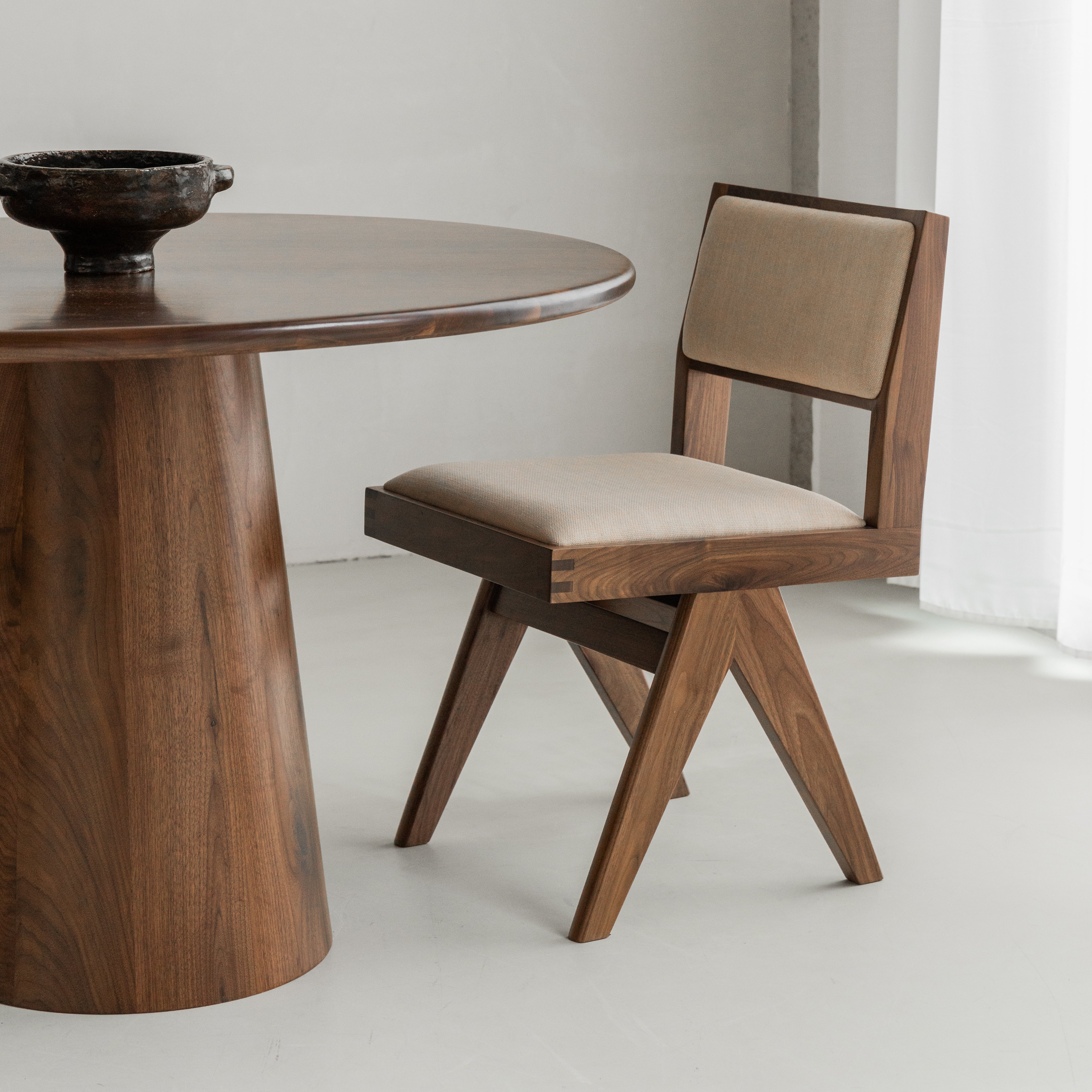 Houten eettafel Roku - Cilinder