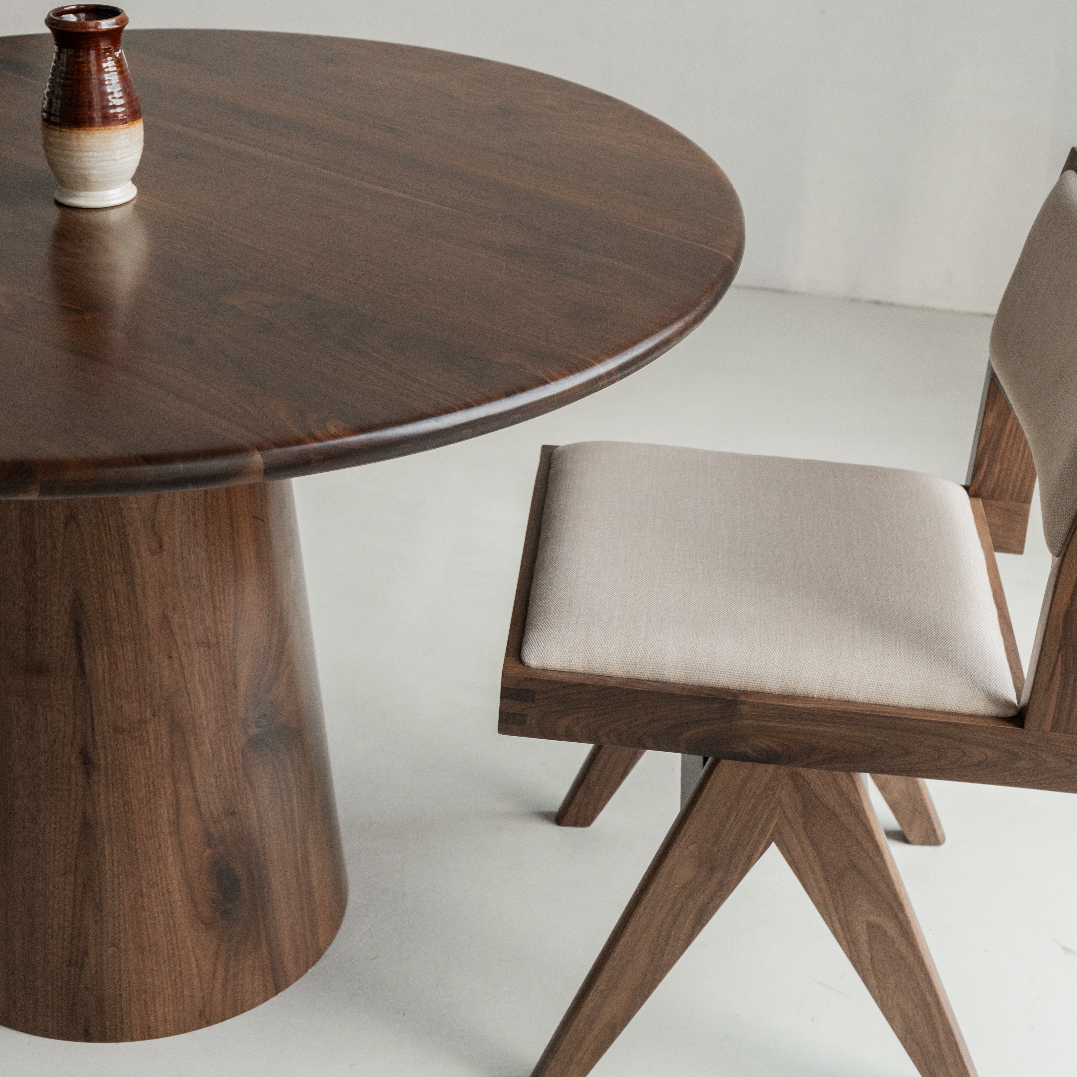Houten eettafel Roku - Cilinder