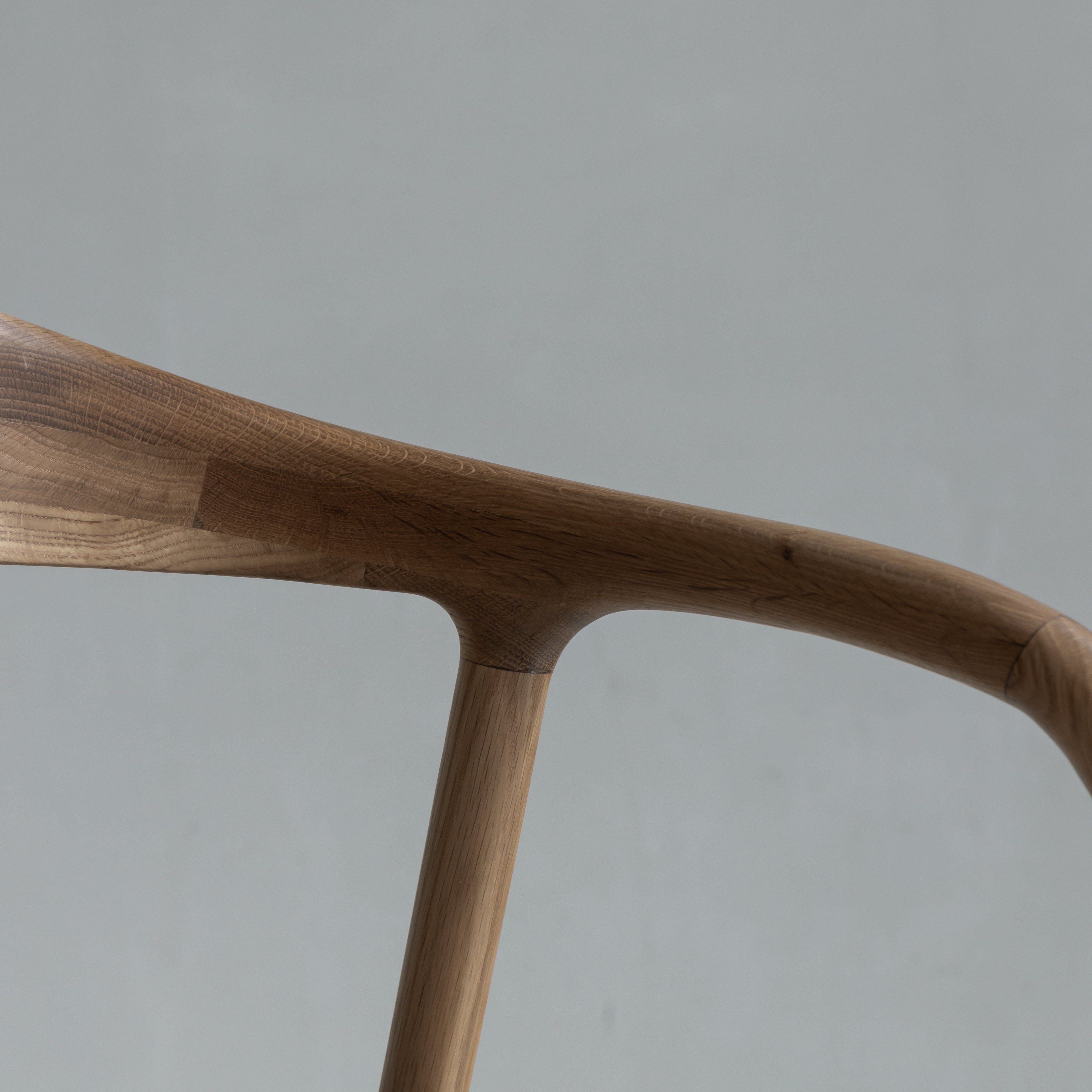 Kana eetkamerstoel beige leer - Licht eiken