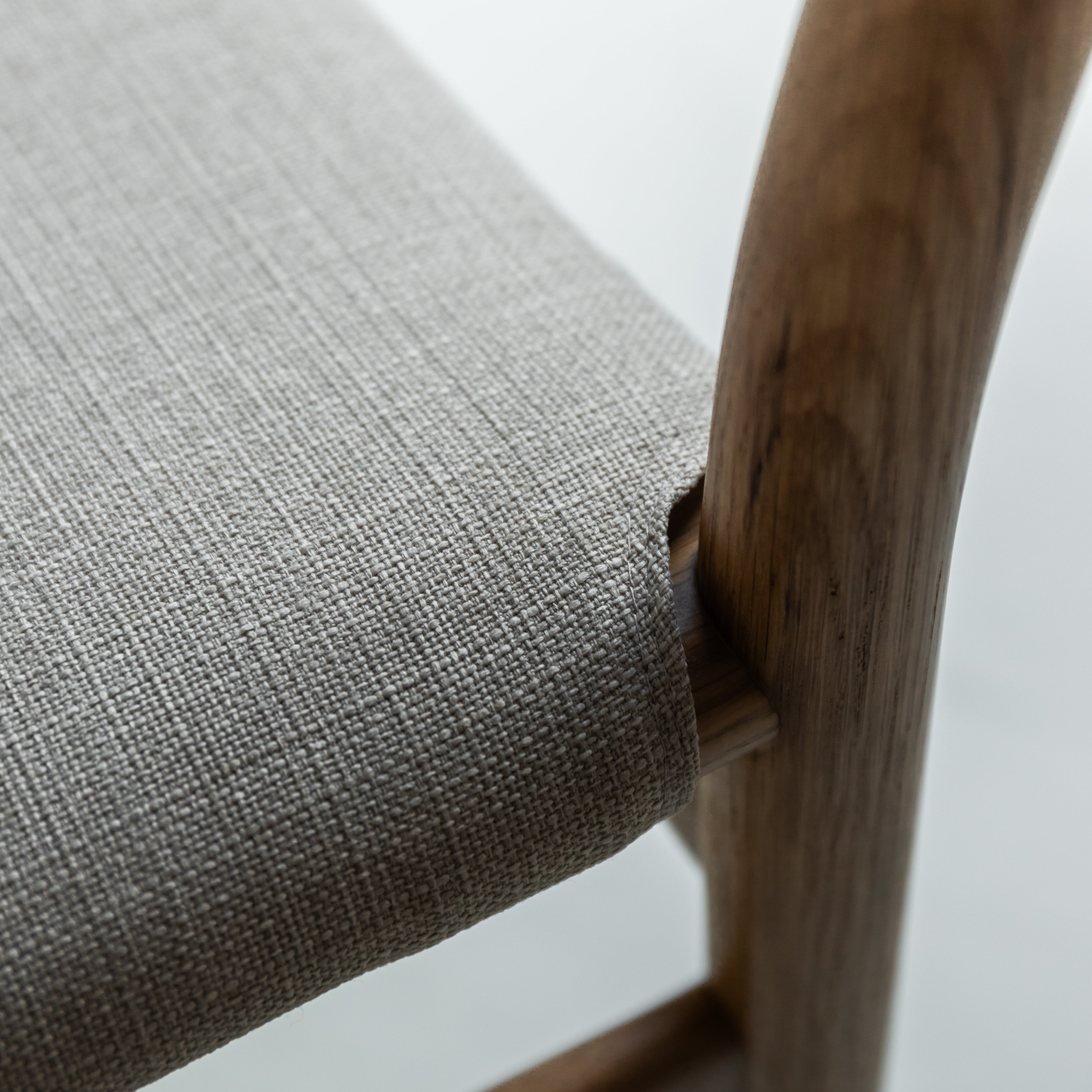 Zara eetkamerstoel beige leer - Licht eiken