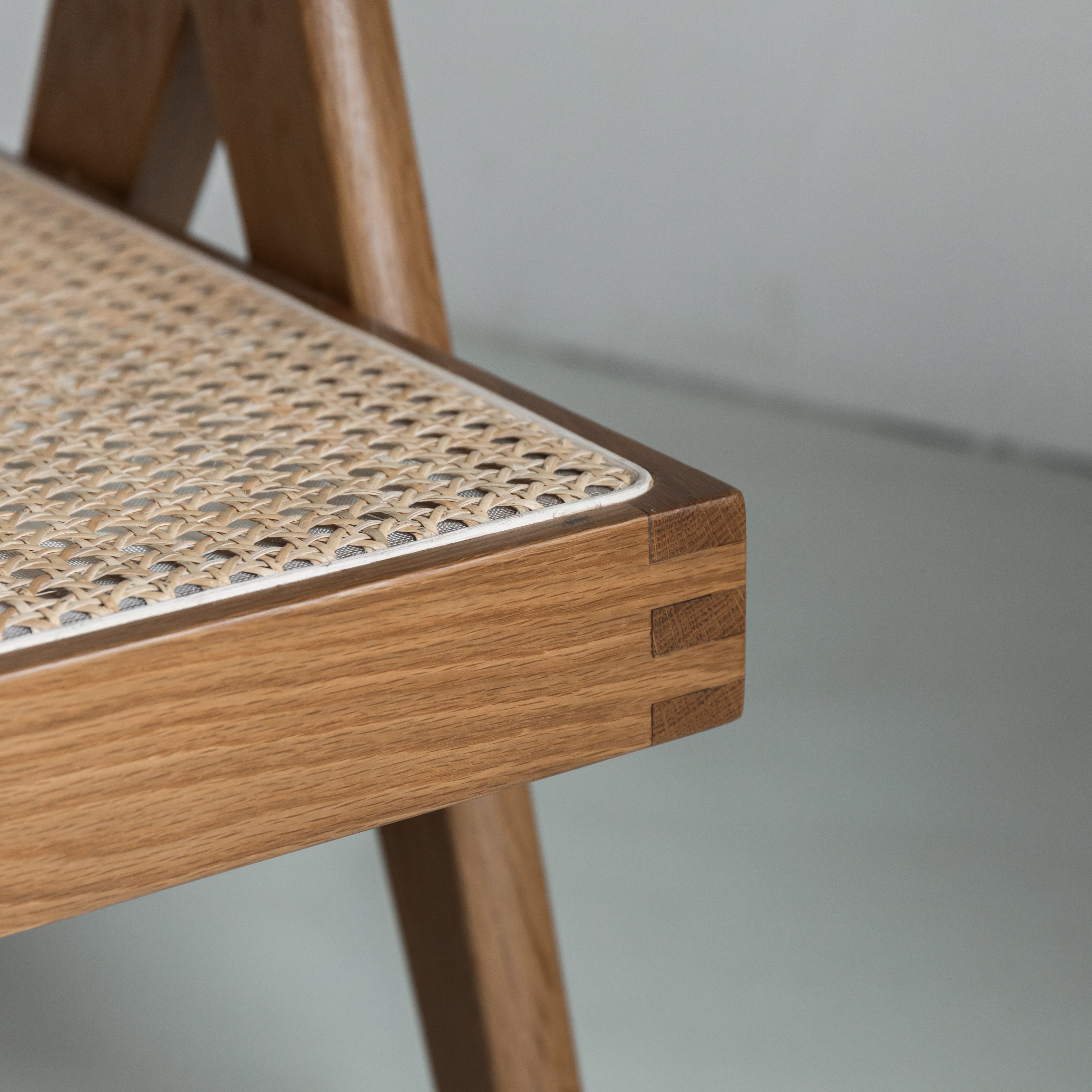 Rotan loungestoel Pierre - Bruin eiken