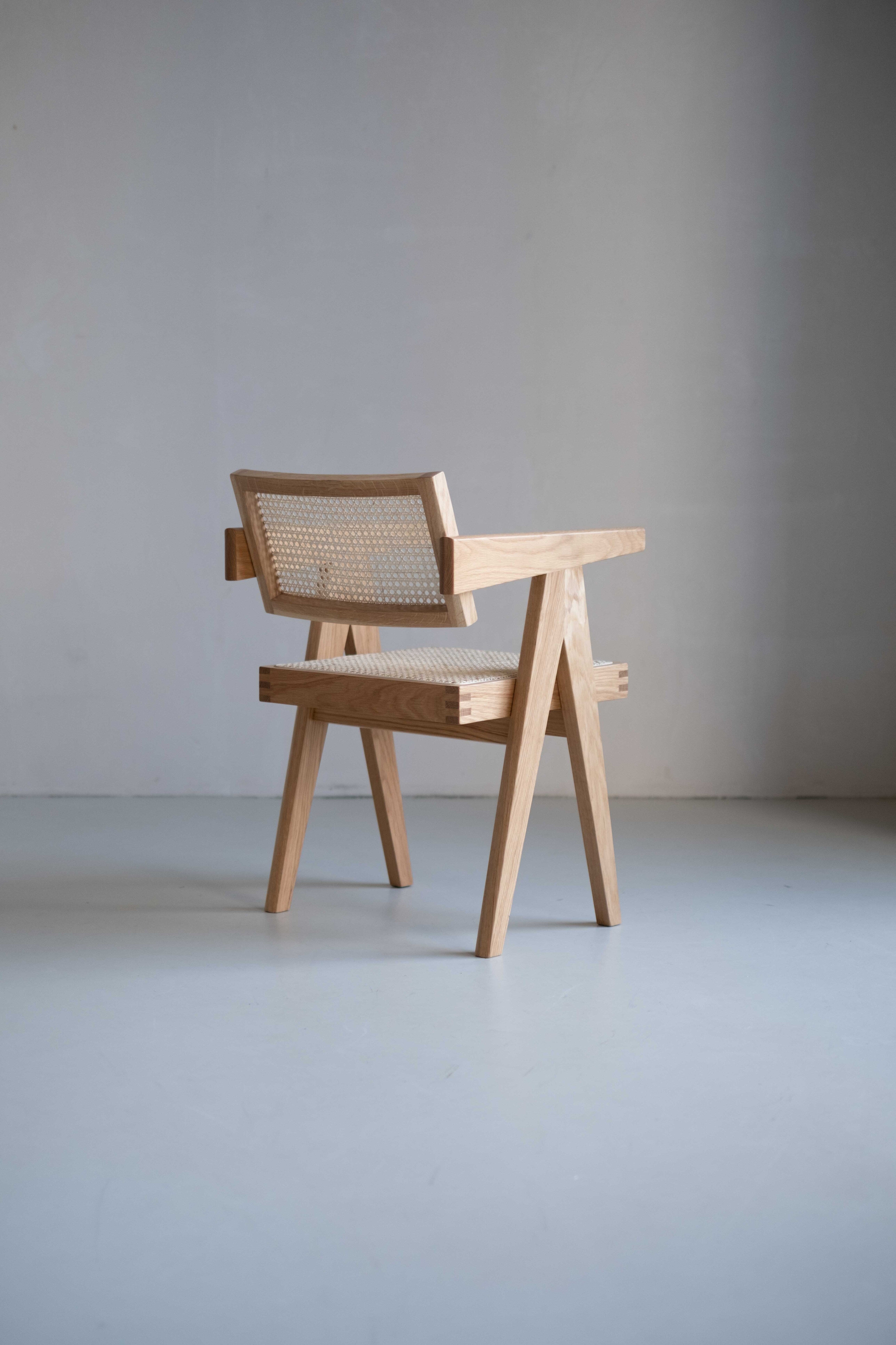 Rotan eetkamerstoel Pierre - Licht eiken