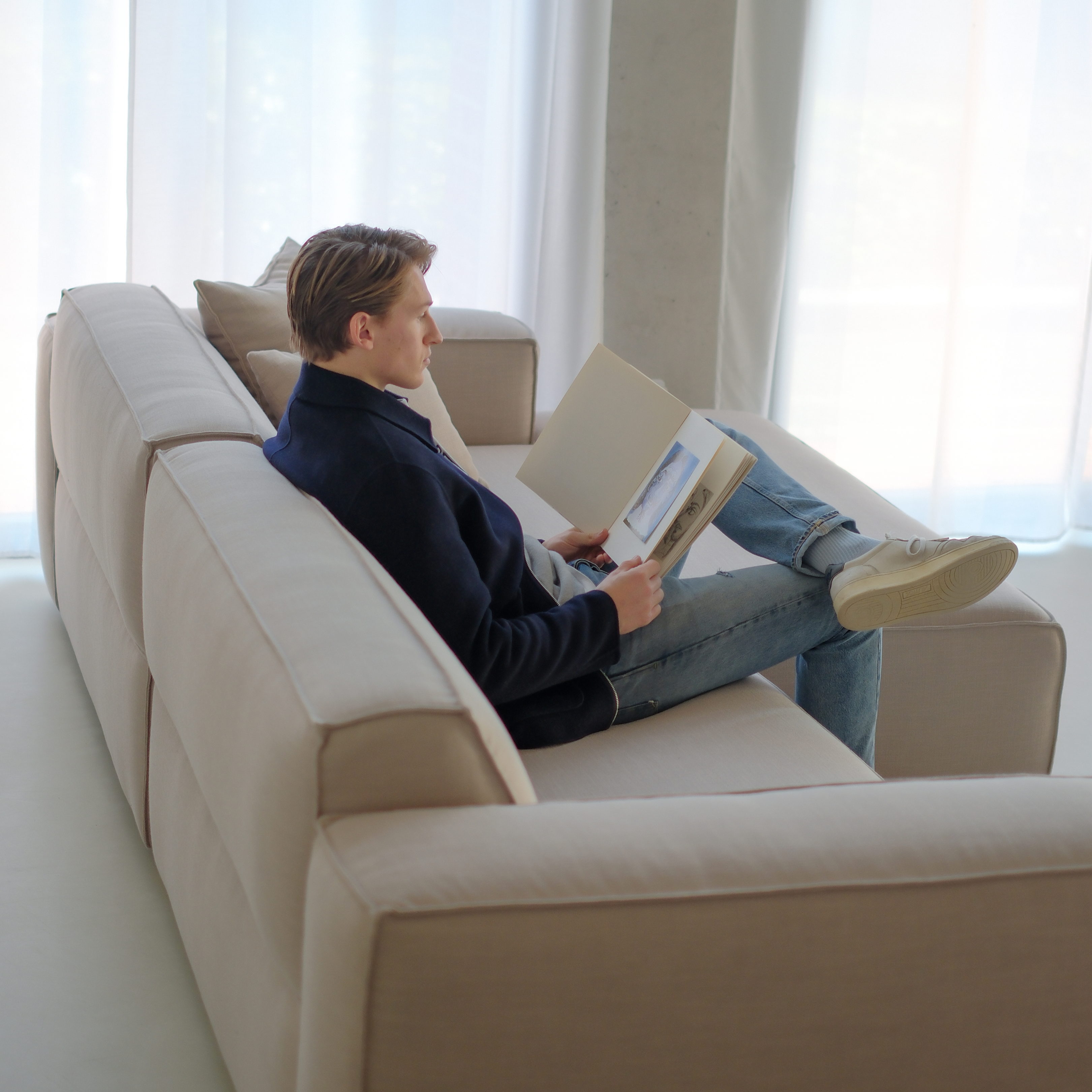 Loungebank Cozio - Verstelbare rugleuning