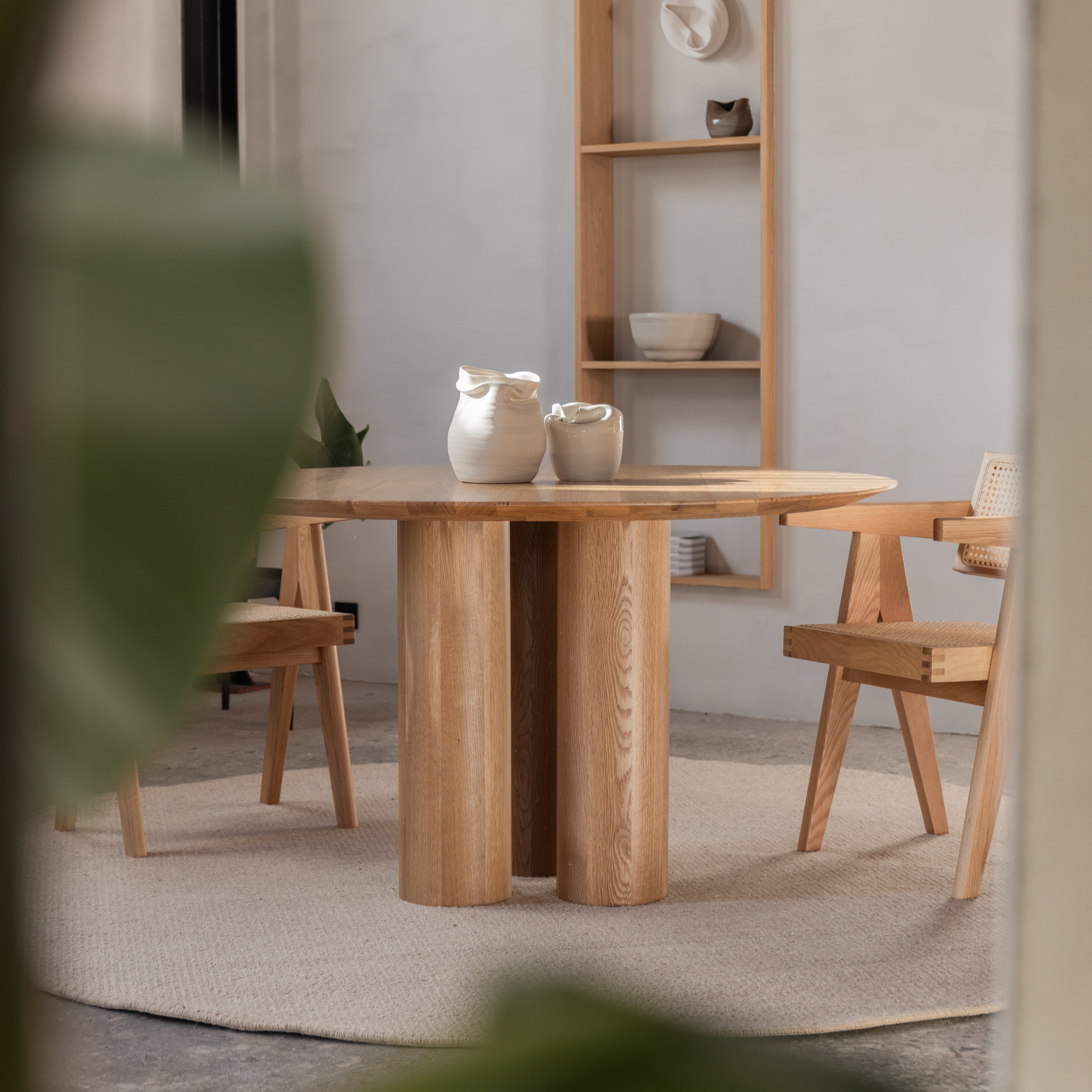 Ronde houten eettafel - Kozu