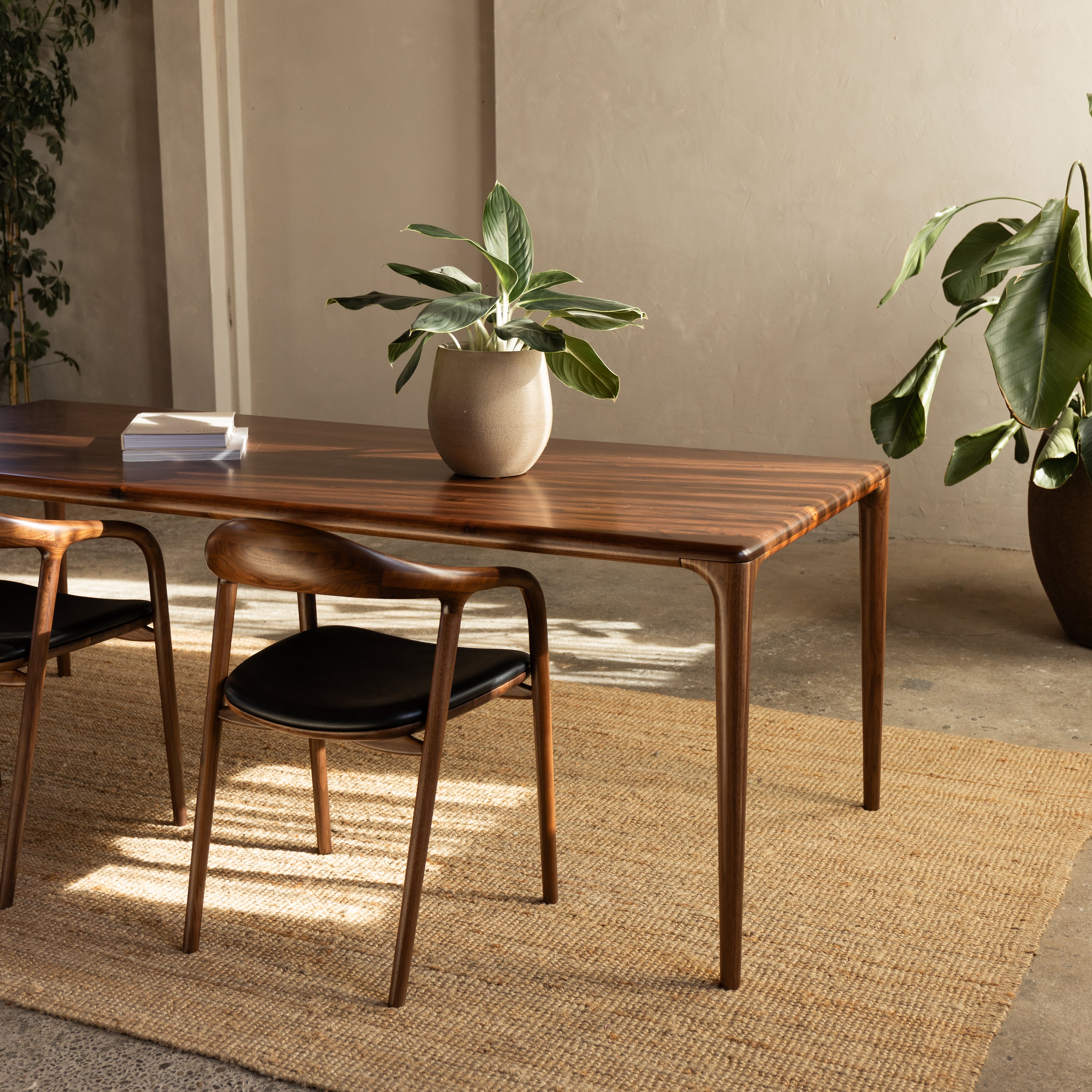 Houten rechthoekige eettafel - Mizo