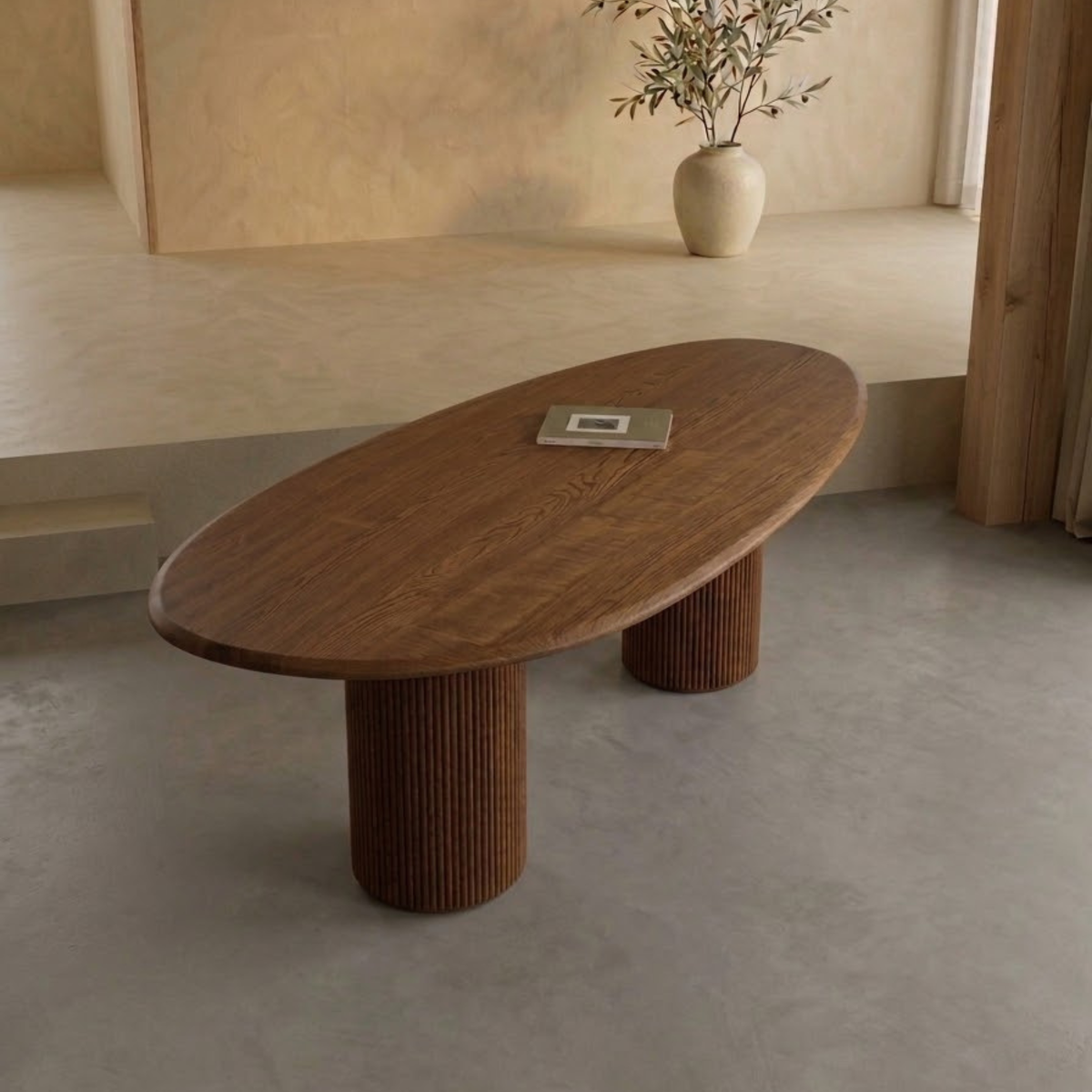 Houten organische eettafel - Kaza