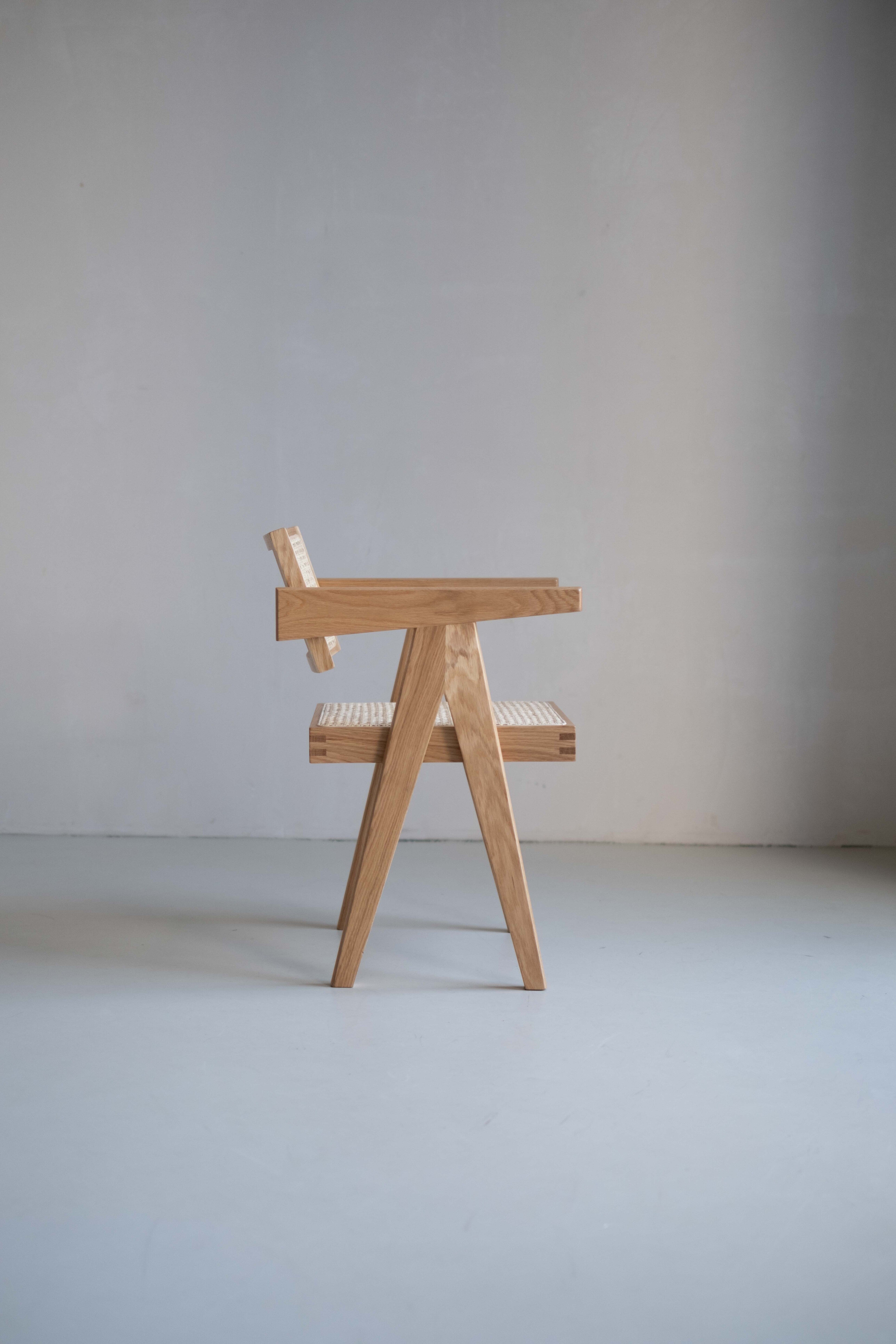 Rotan eetkamerstoel Pierre - Licht eiken