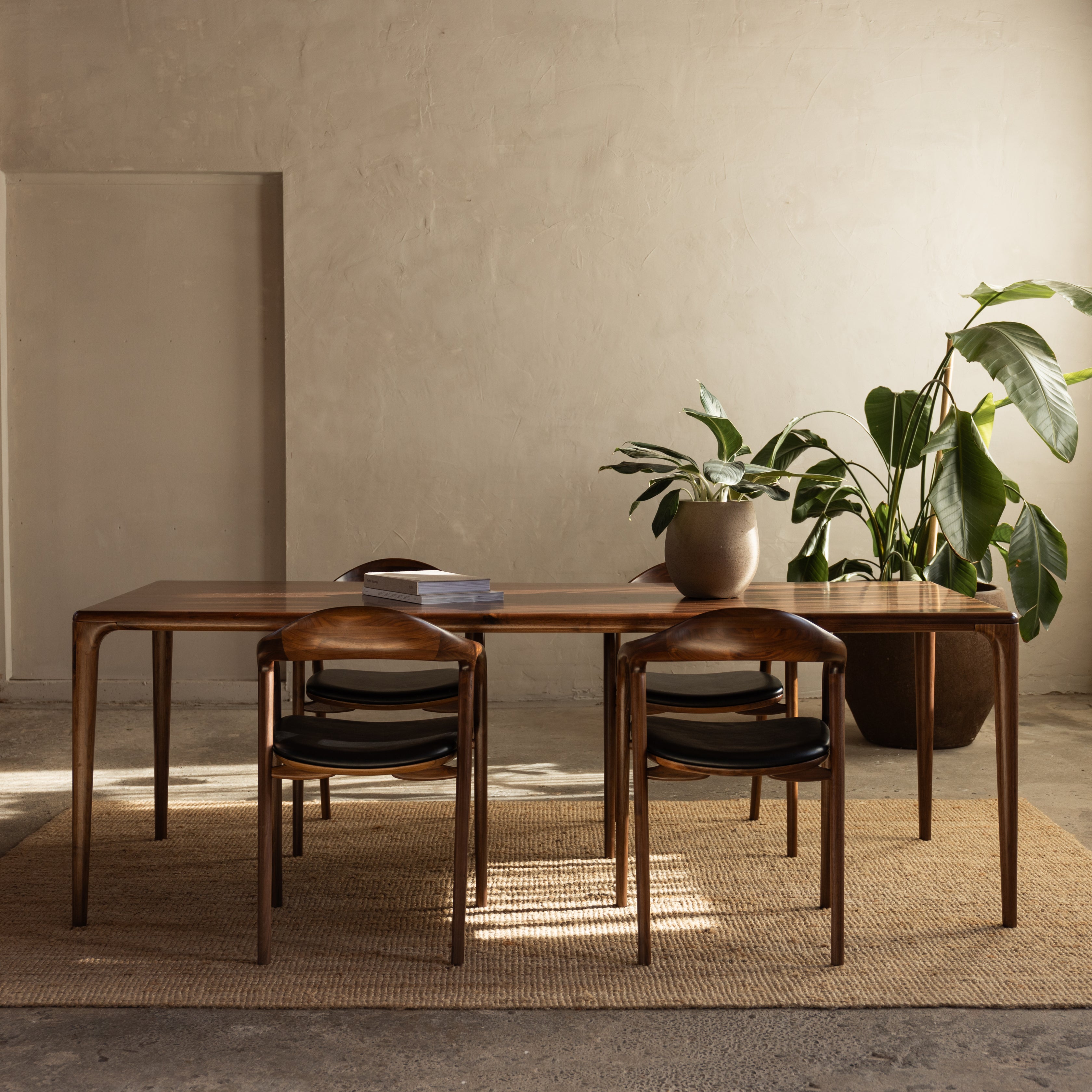 Houten rechthoekige eettafel - Mizo