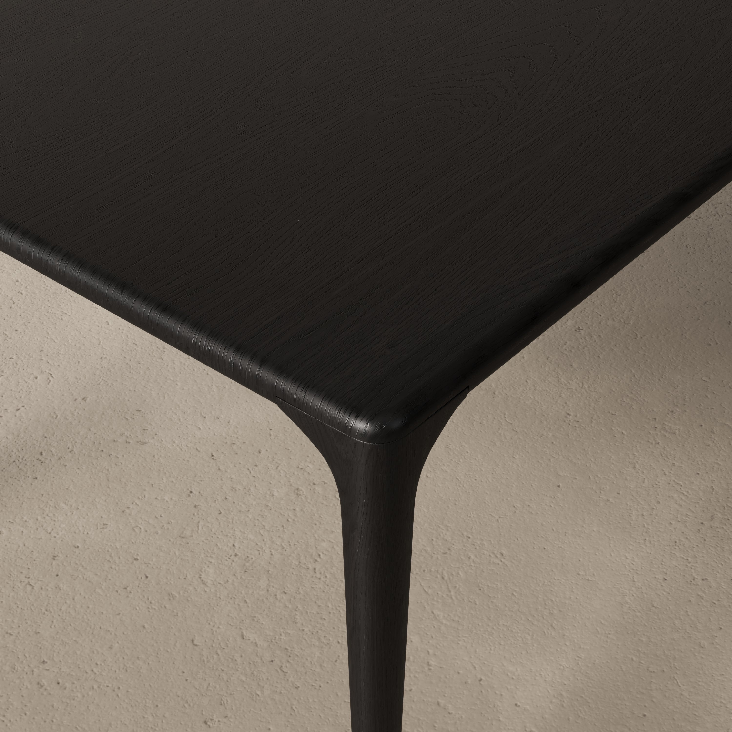Houten rechthoekige eettafel - Mizo