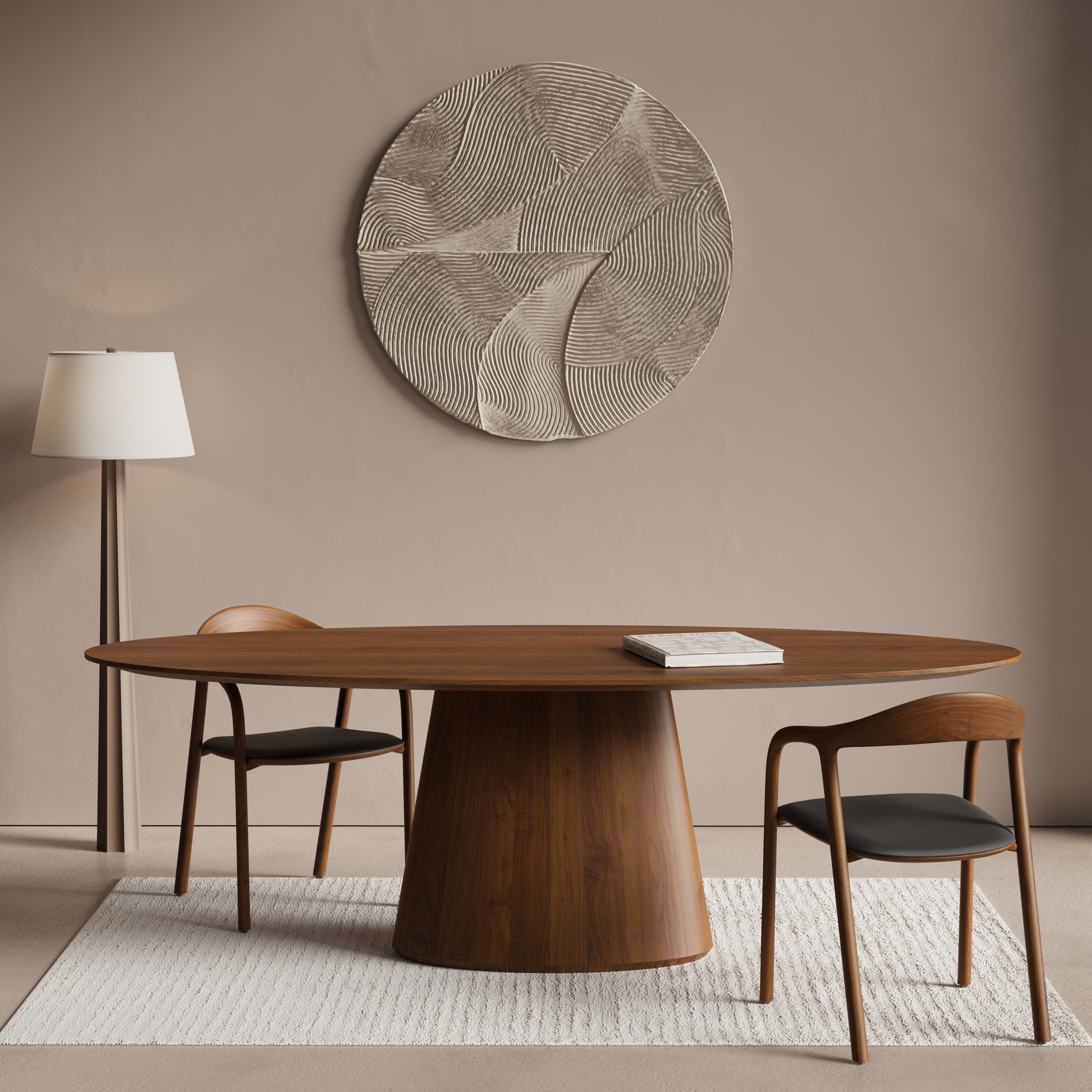 Houten ovale eettafel - Oqone