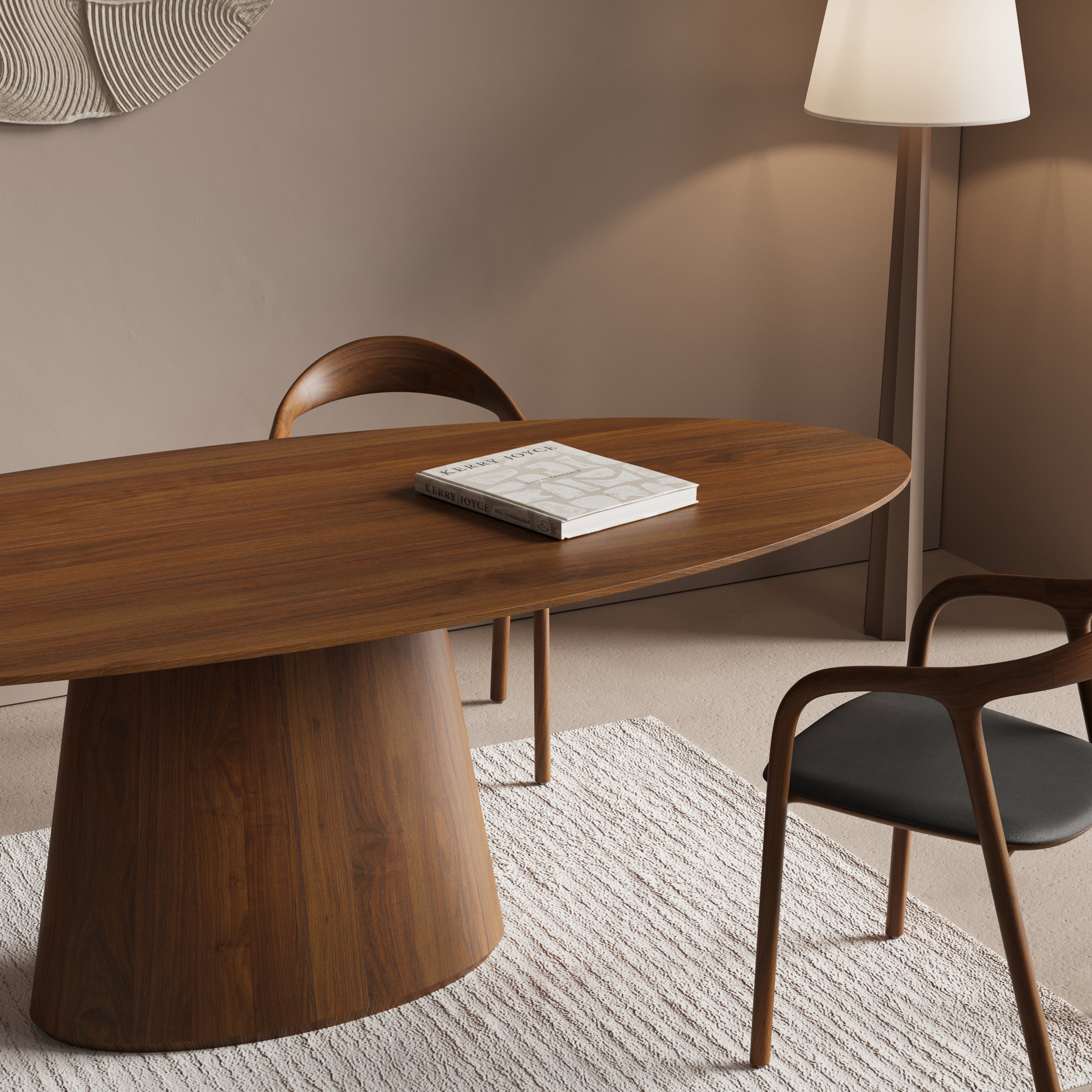 Houten ovale eettafel - Oqone