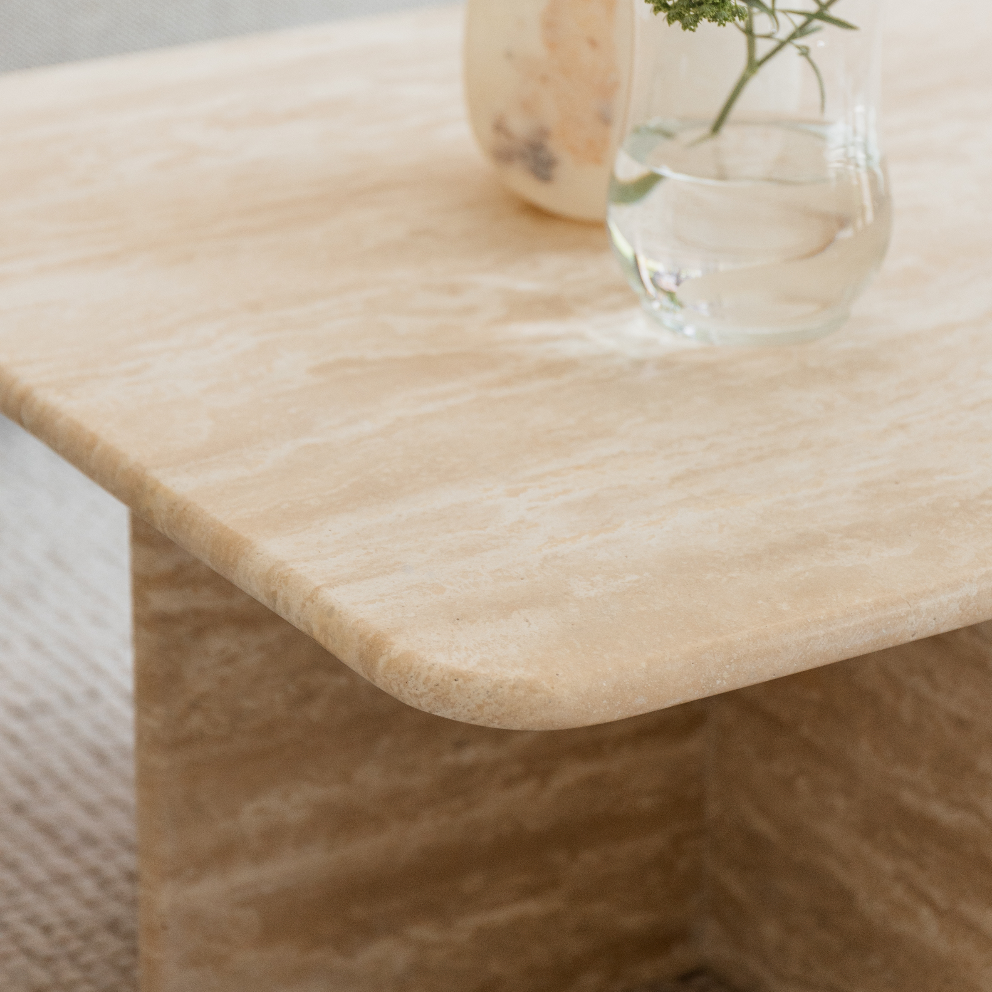 Marmeren salontafel Djo - Travertin