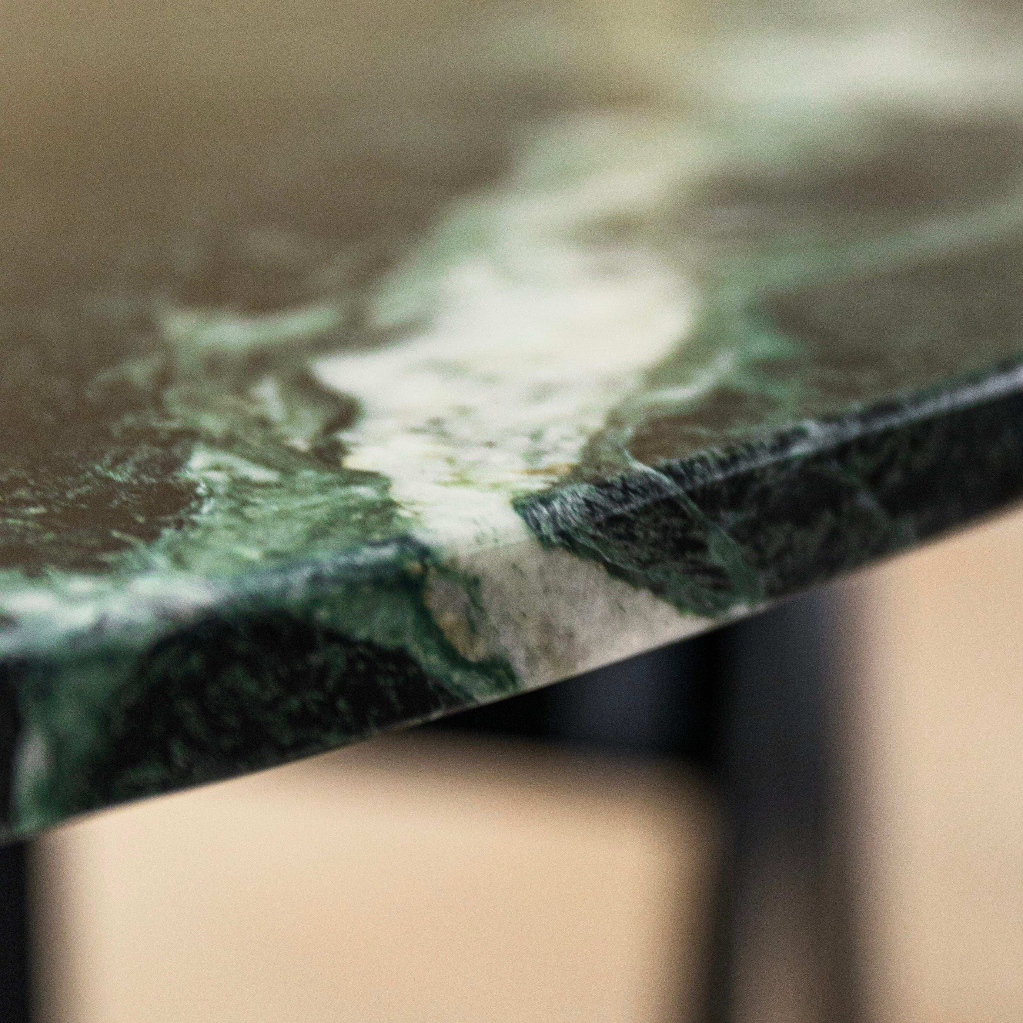 Ronde eettafel Maru 120cm - Marmer & zwart eiken