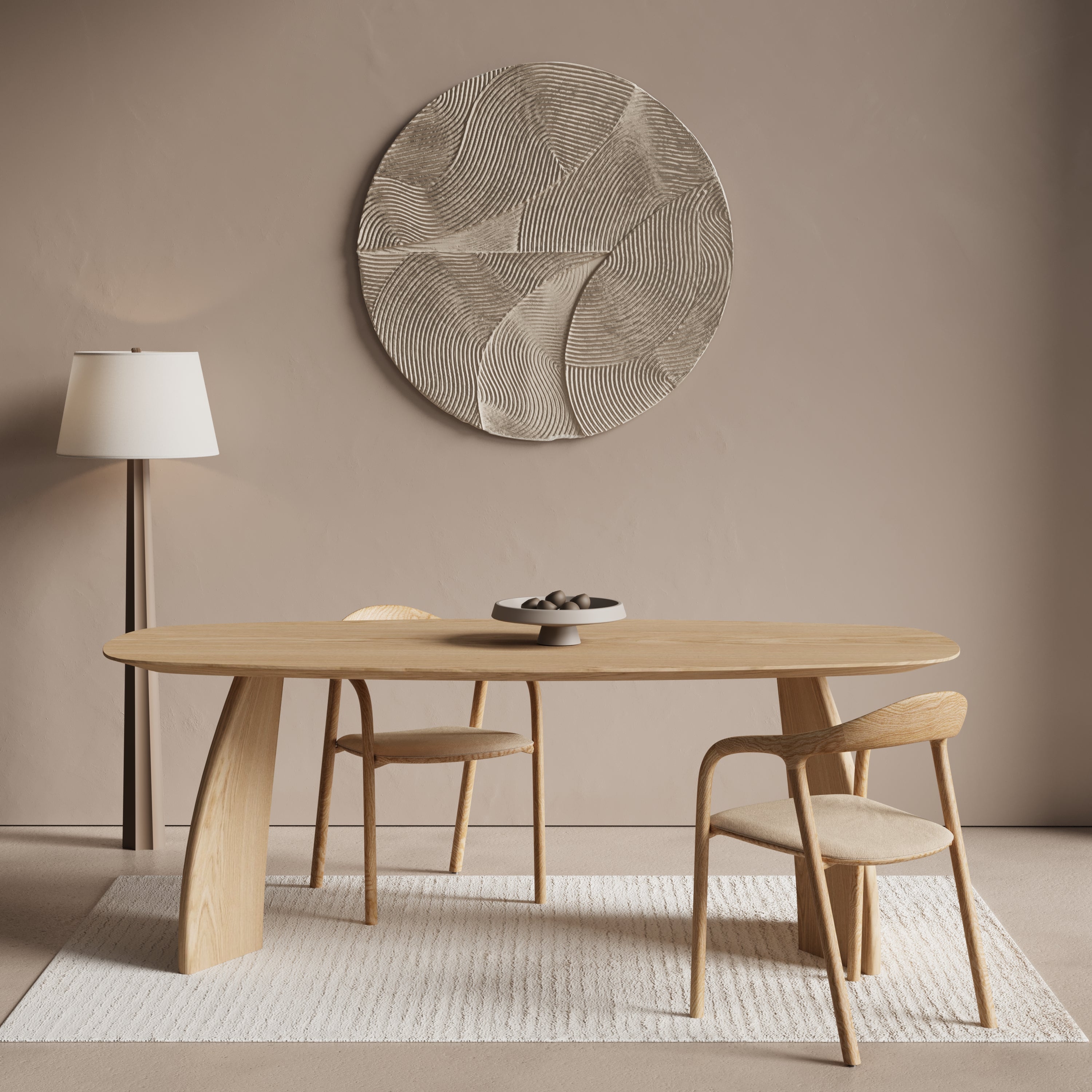 Houten Deens ovale eettafel - Yanique