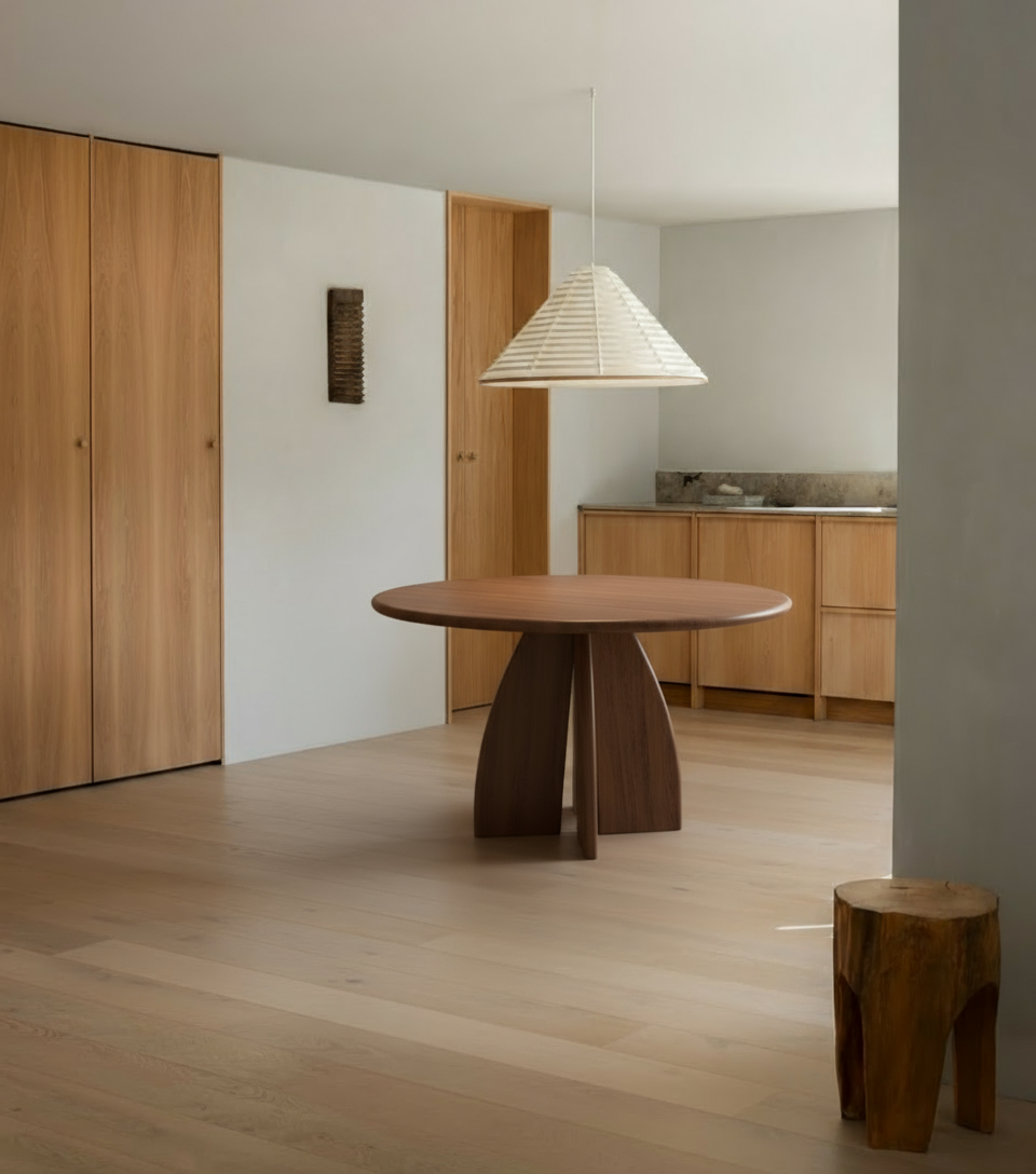 Ronde houten eettafel - Yanique