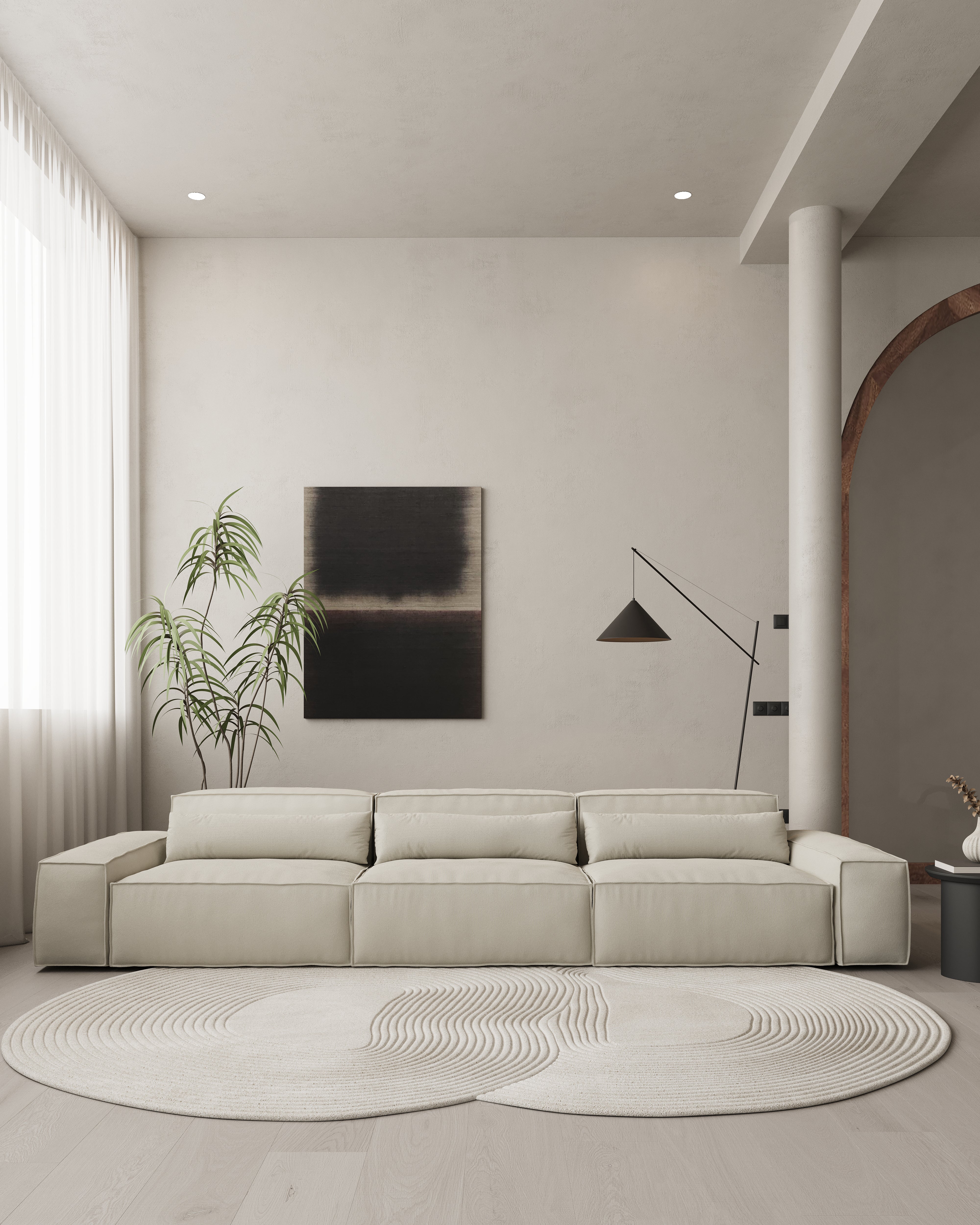 Modulaire Loungebank Malin - 3 zits