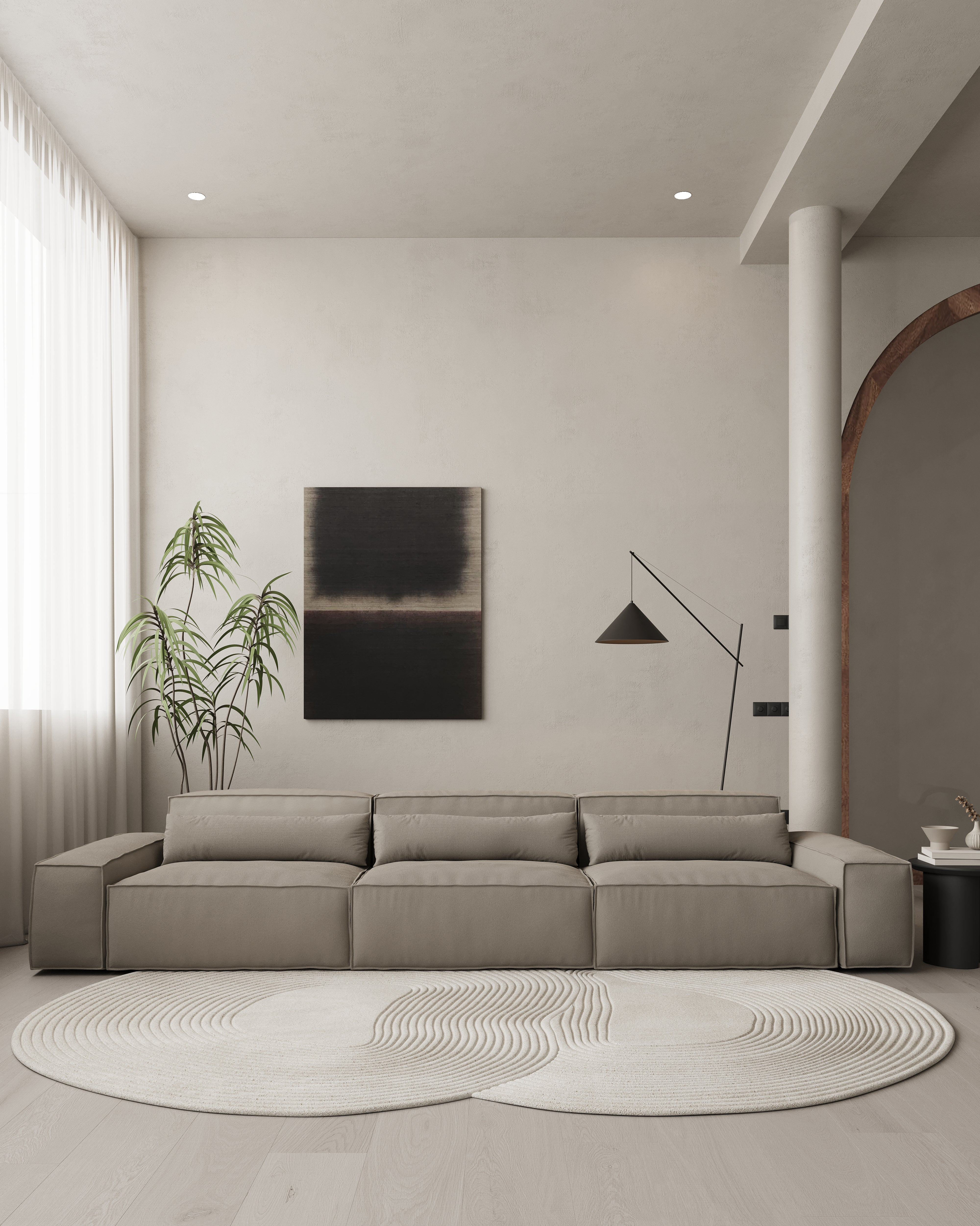 Modulaire Loungebank Malin - 3 zits