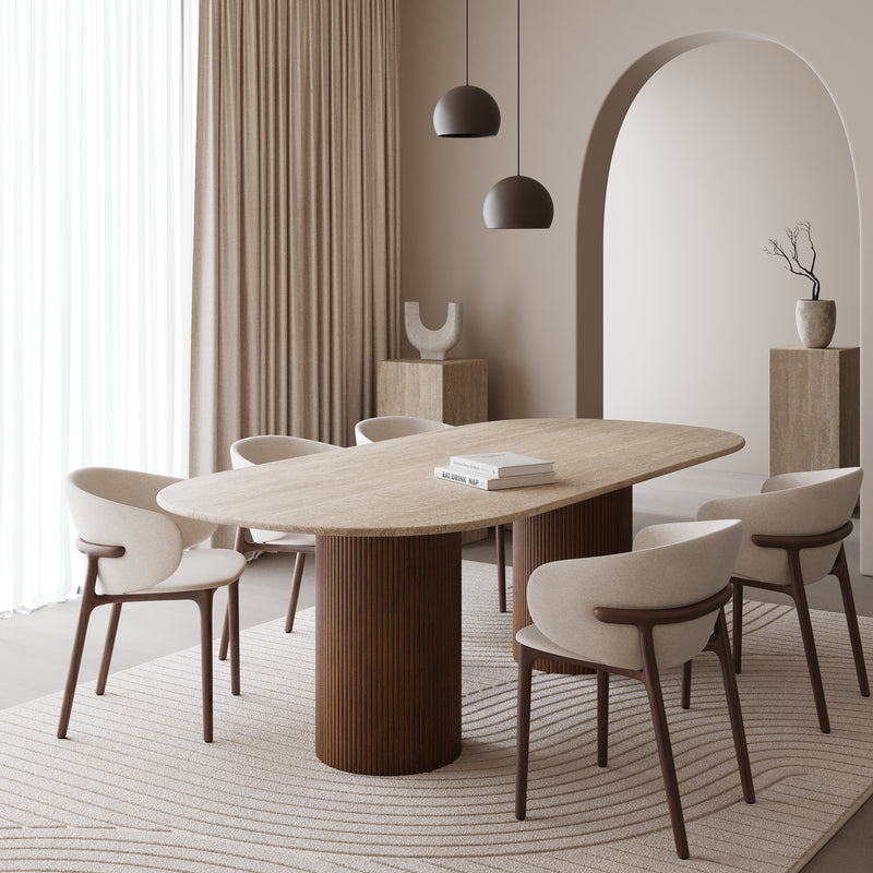 Marmeren eettafels
