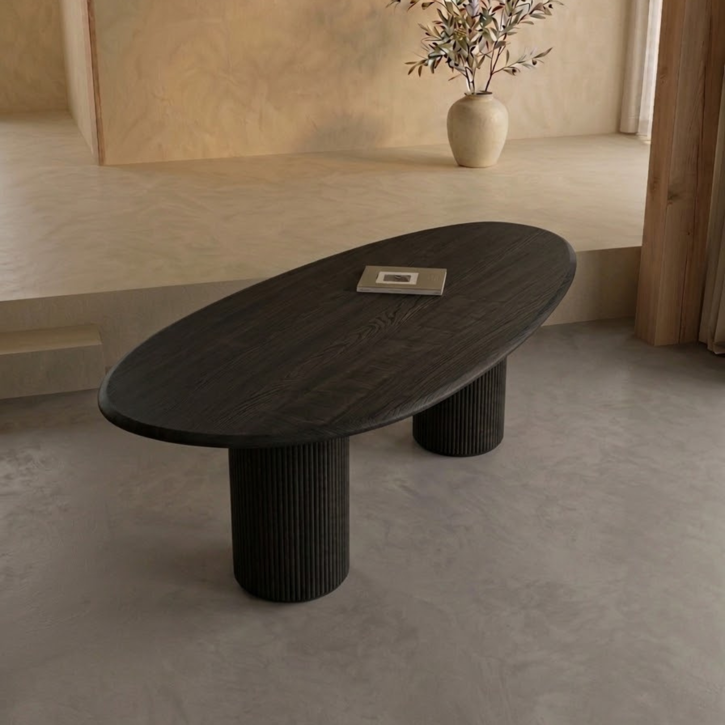 Houten organische eettafel - Kaza