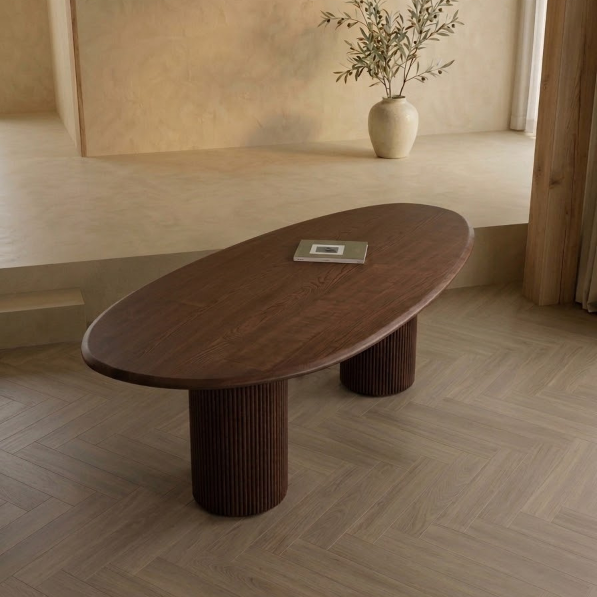 Houten organische eettafel - Kaza