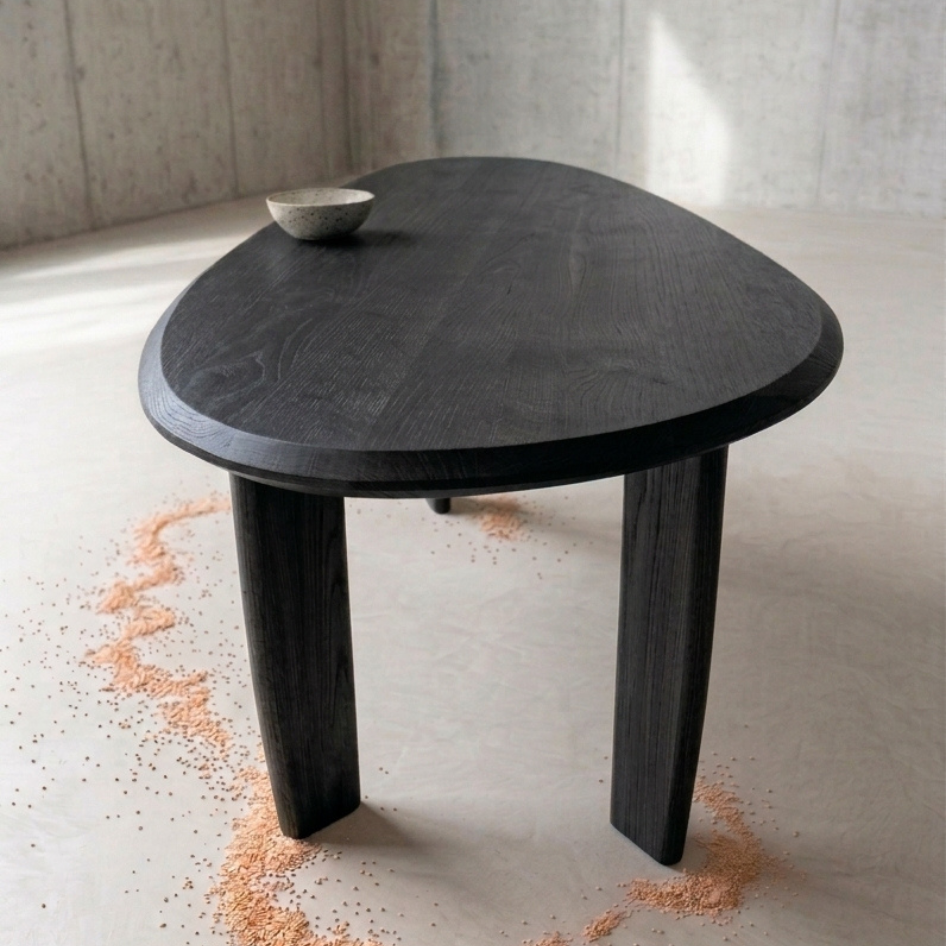 Houten organische eettafel - Tori