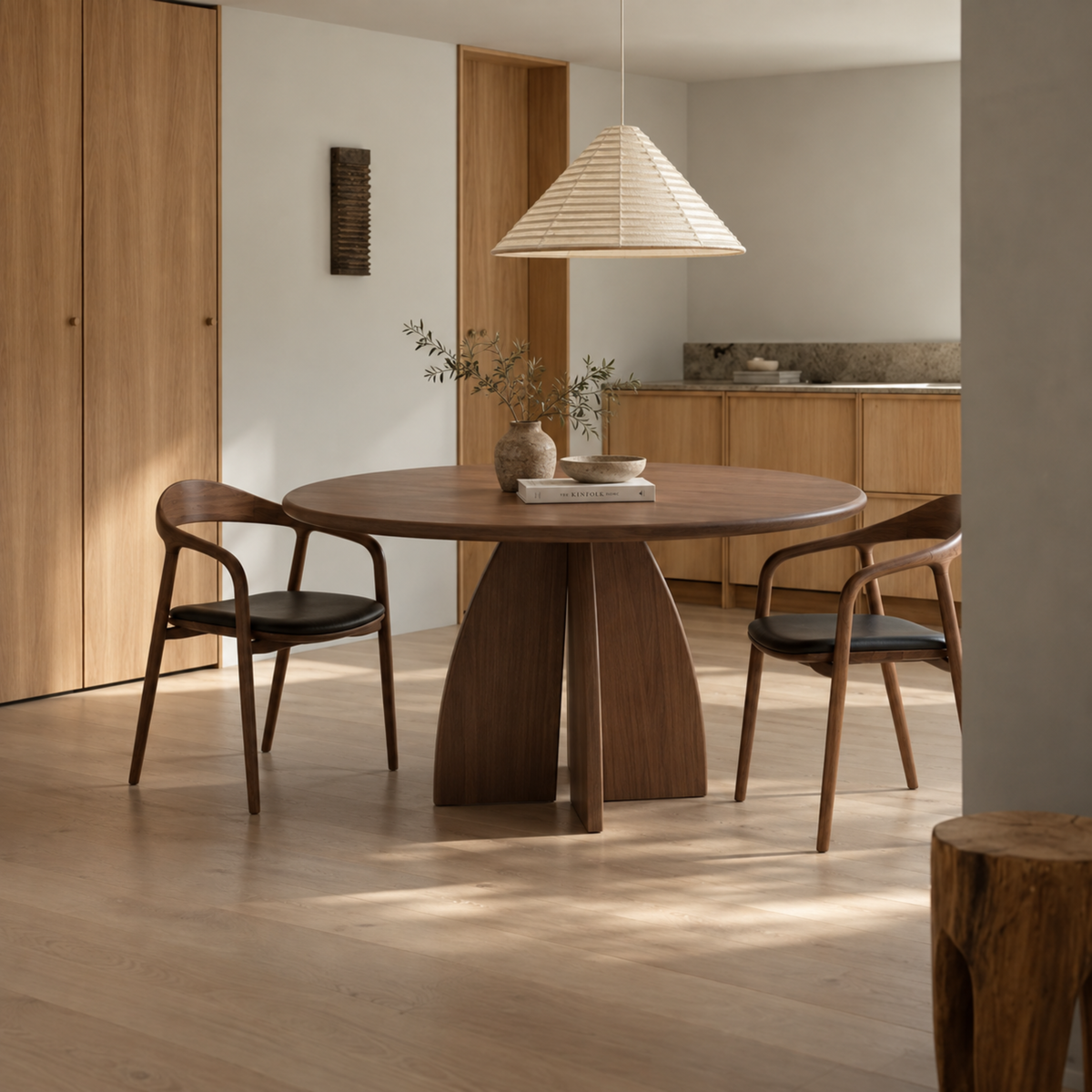 Ronde houten eettafel - Yanique