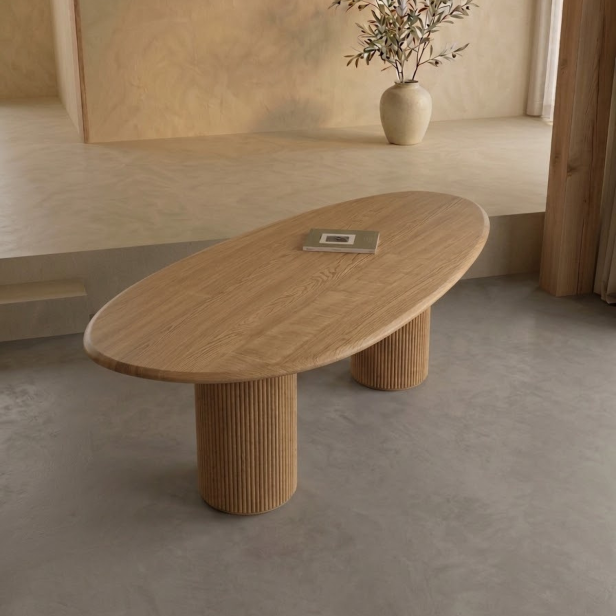 Houten organische eettafel - Kaza