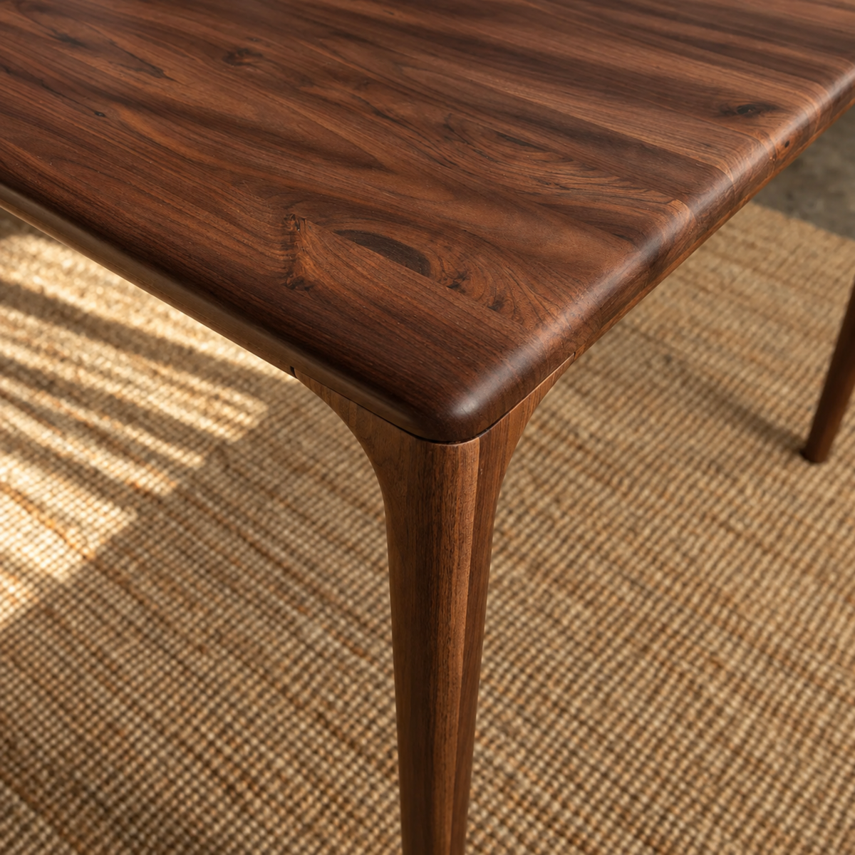 Houten rechthoekige eettafel - Mizo