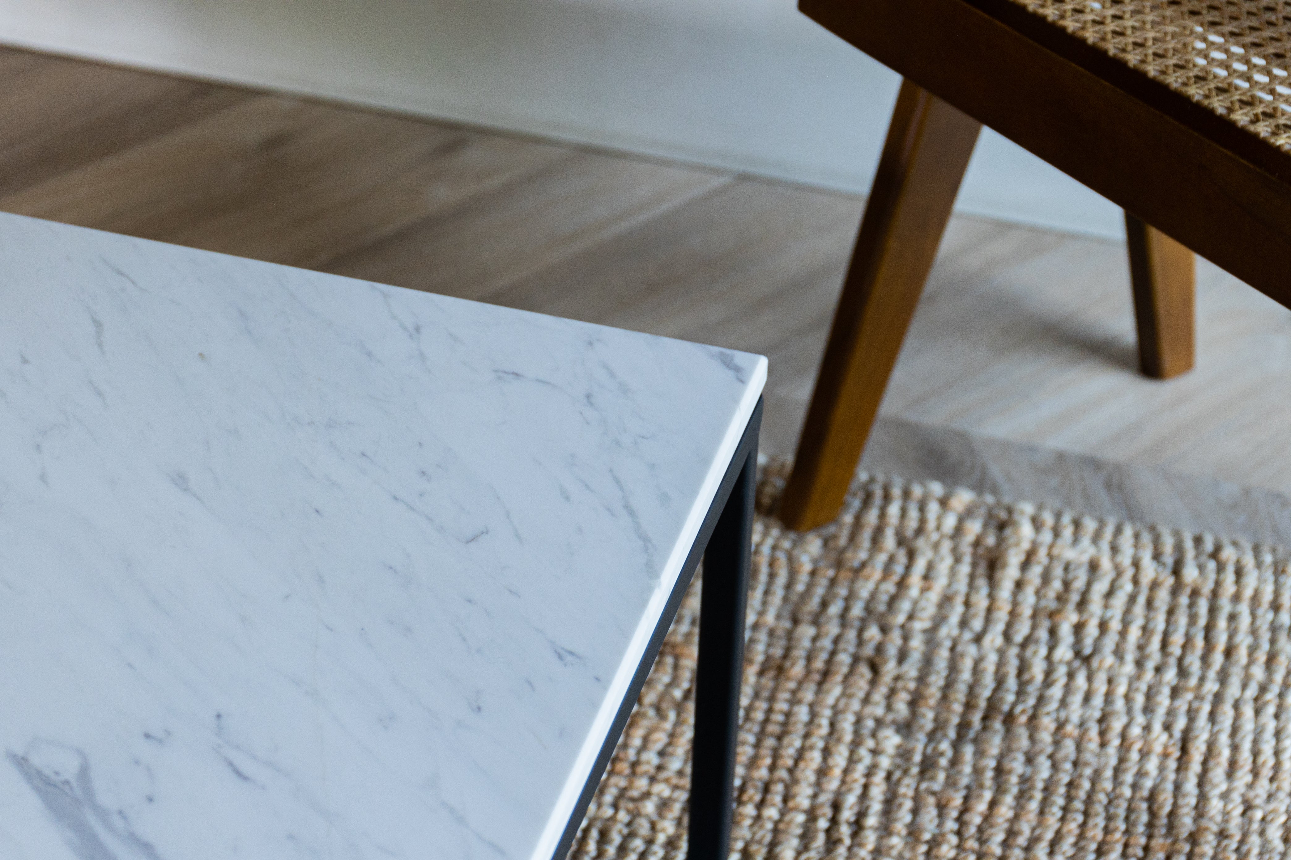 Marmeren salontafel set - rechthoekig - Volakas White
