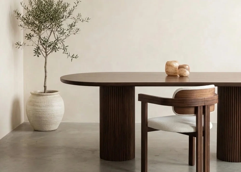 Houten eettafel korting banner